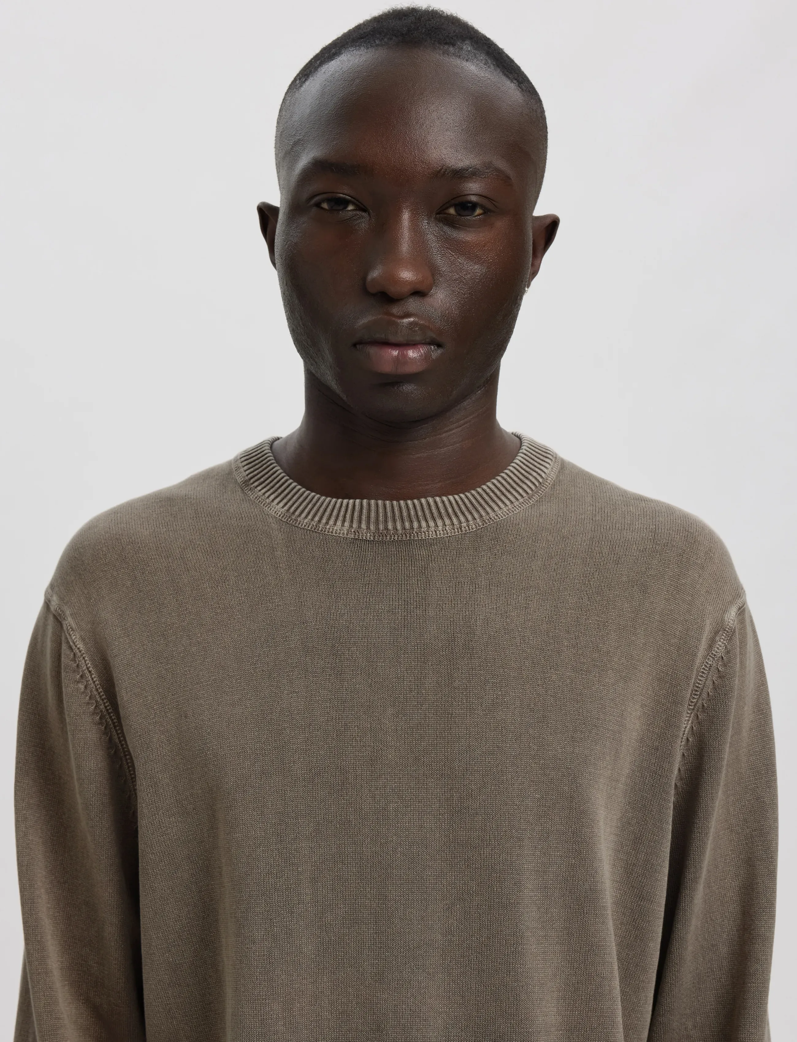 Annarr - ANRRAGI WASHED LS KNIT CREW NECK - Ümara kaelusega - dark grey - 5