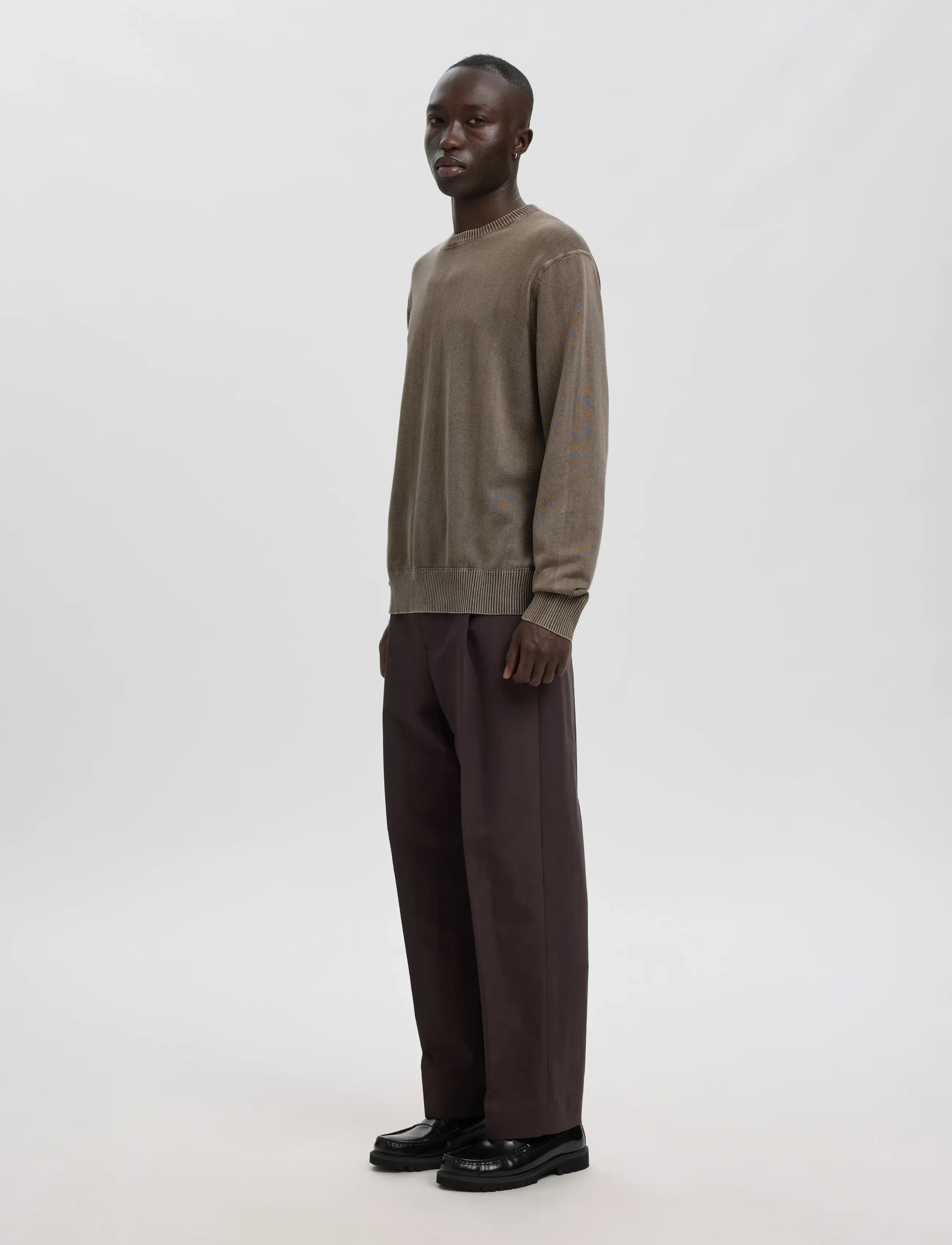 ANNARR Anrragi Washed Ls Knit Crew Neck stickade tröjor herr – bild 5