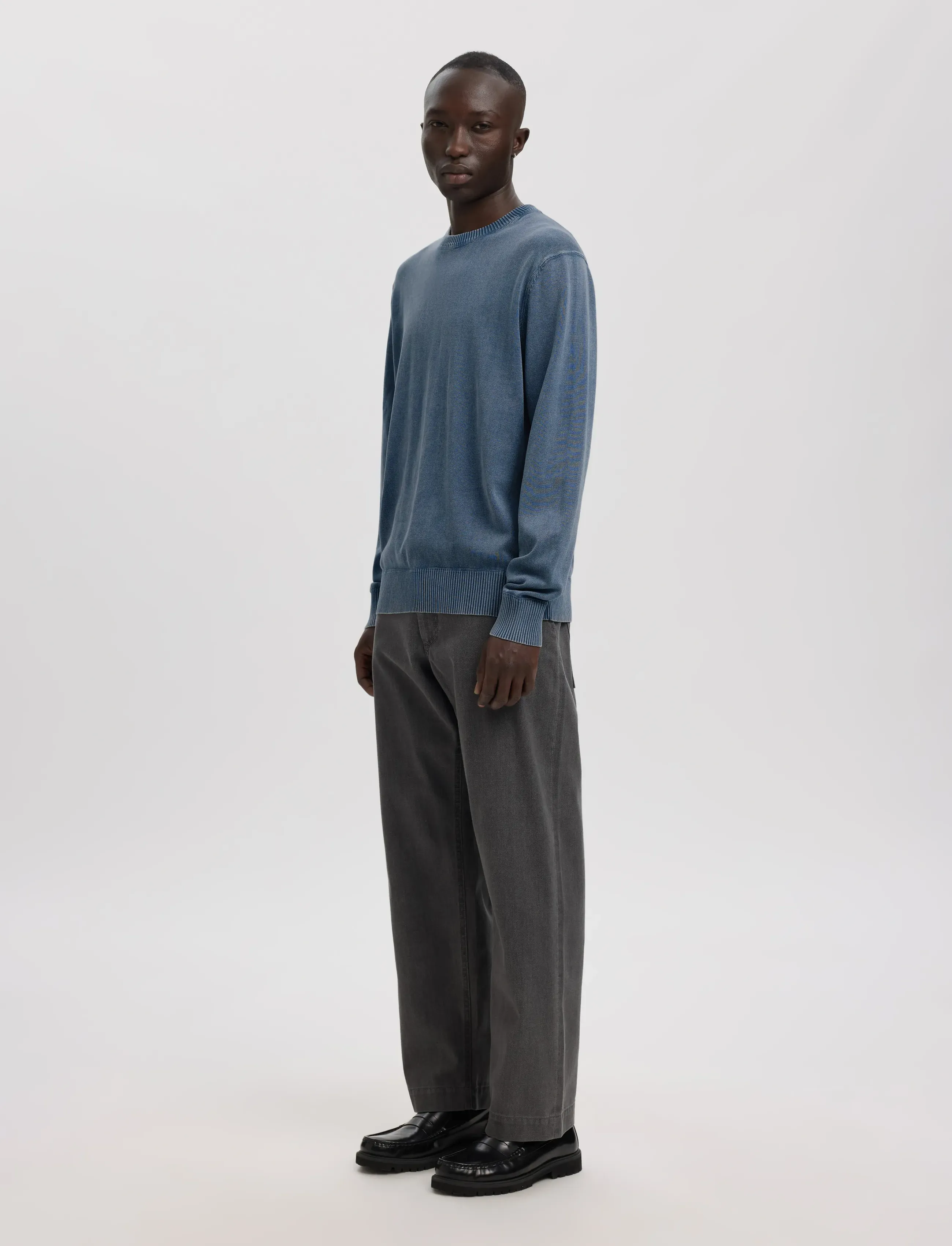 ANNARR Anrragi Washed Ls Knit Crew Neck stickade tröjor herr – bild 5