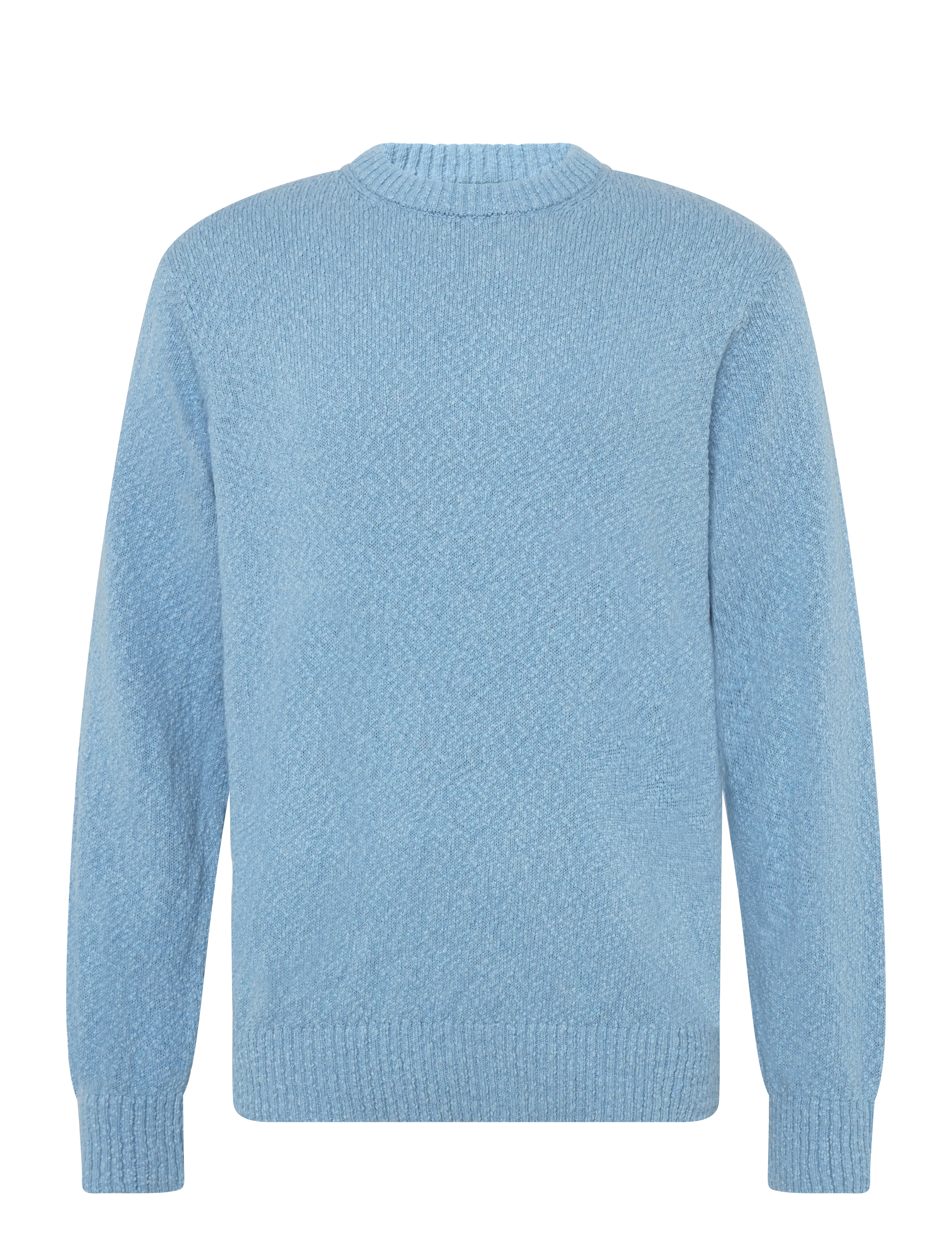 ANNARR Anrragi Boucle Ls Knit Crew Neck Blau - L - Herren