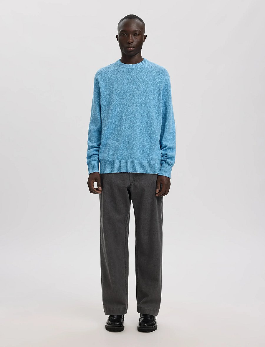 Annarr - ANRRAGI BOUCLE LS KNIT CREW NECK - rundhals - bright cobalt - 4