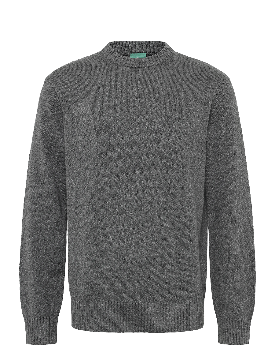 Annarr - ANRRAGI BOUCLE LS KNIT CREW NECK - rundhals - dark grey - 1