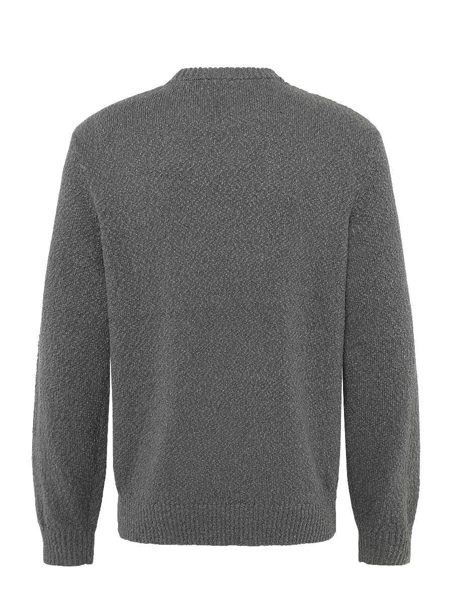 Annarr - ANRRAGI BOUCLE LS KNIT CREW NECK - rundhals - dark grey - 2