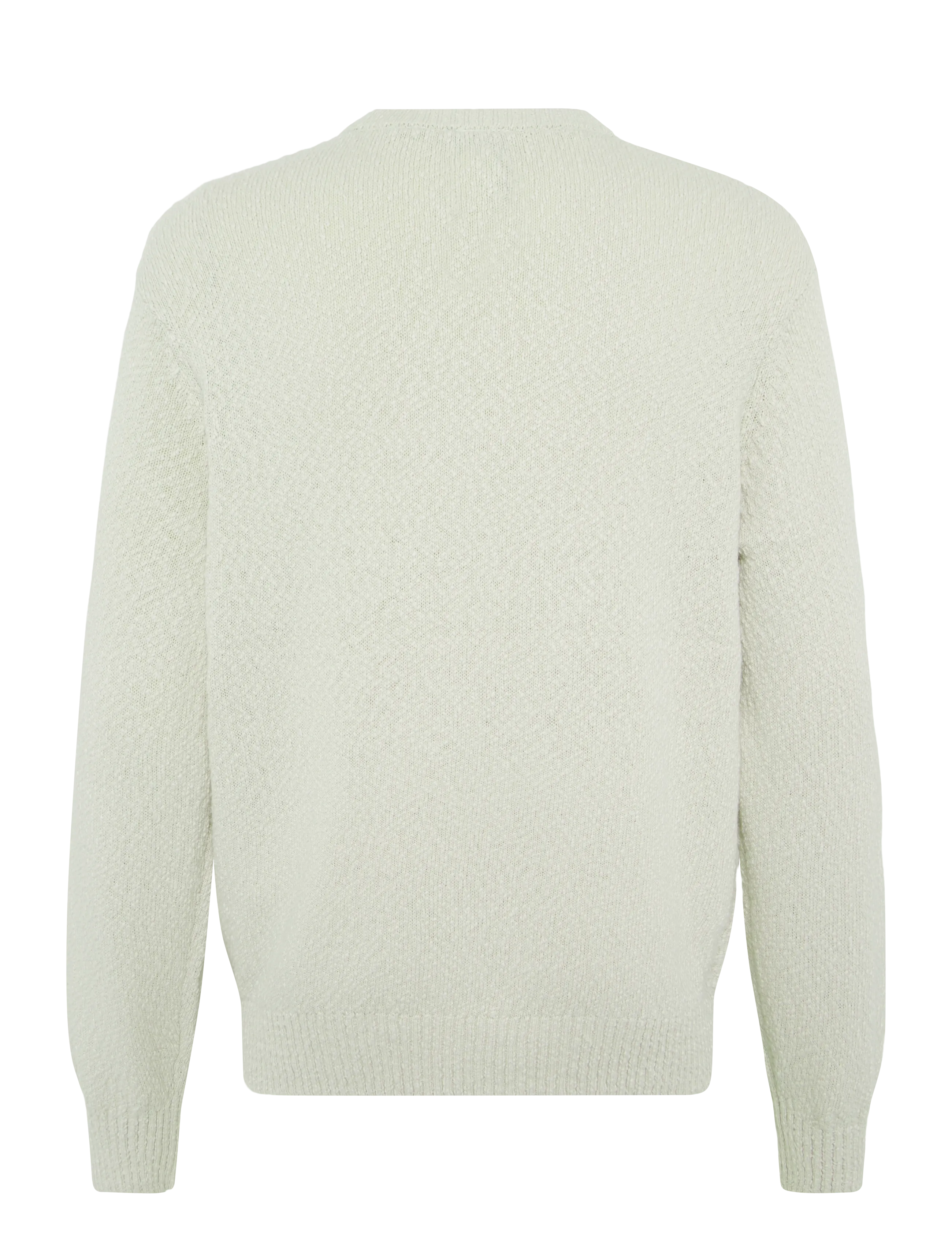 Annarr - ANRRAGI BOUCLE LS KNIT CREW NECK - oatmeal - 2