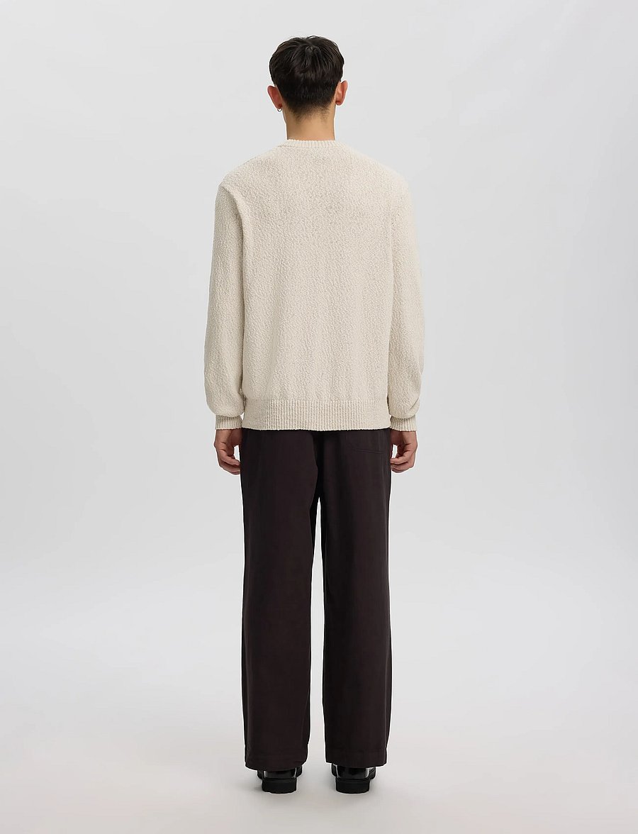 Annarr - ANRRAGI BOUCLE LS KNIT CREW NECK - rundhals - oatmeal - 3