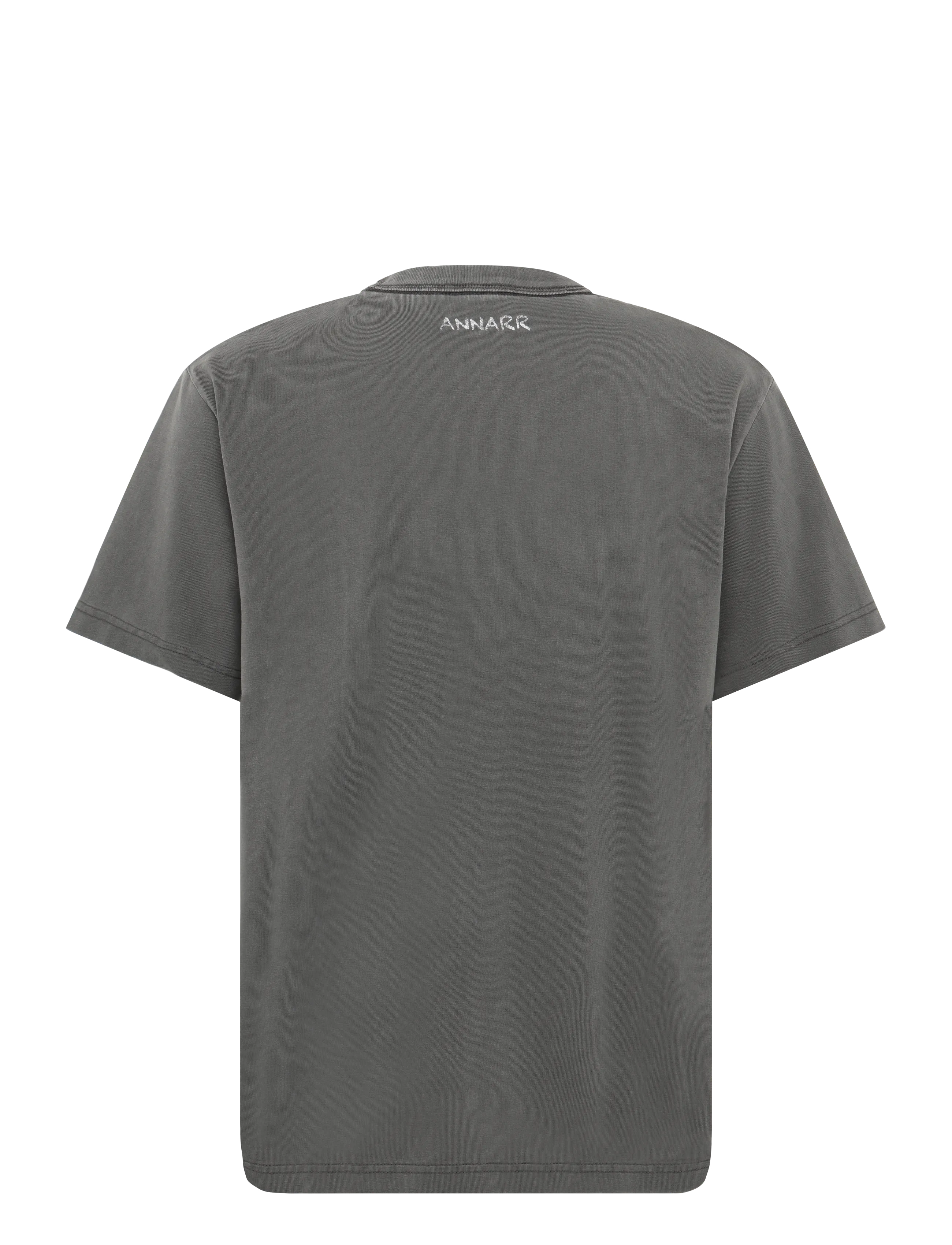 Annarr - ANRERROR DUTCH SS O-NECK TEE - kortærmede t-shirts - forged iron - 2