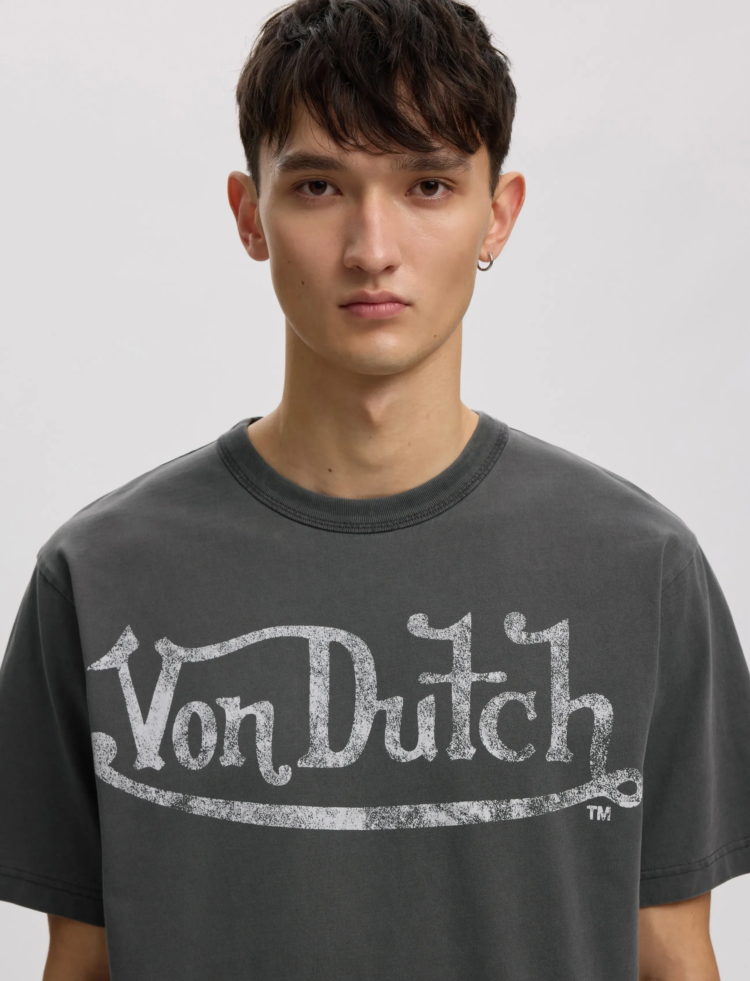 Annarr - ANRERROR DUTCH SS O-NECK TEE - kortærmede t-shirts - forged iron - 5