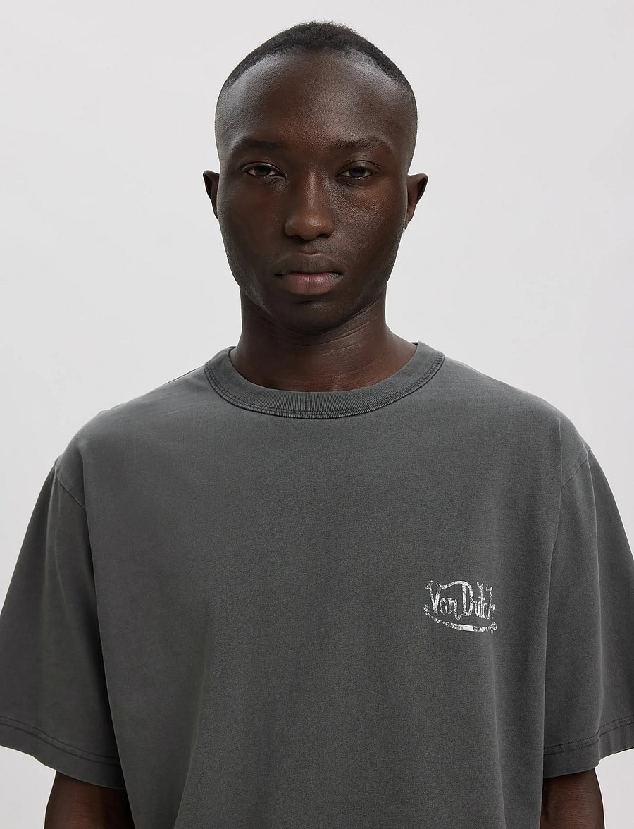 Annarr - ANRERROR DUTCH SS O-NECK TEE - kortermede t-skjorter - forged iron - 5
