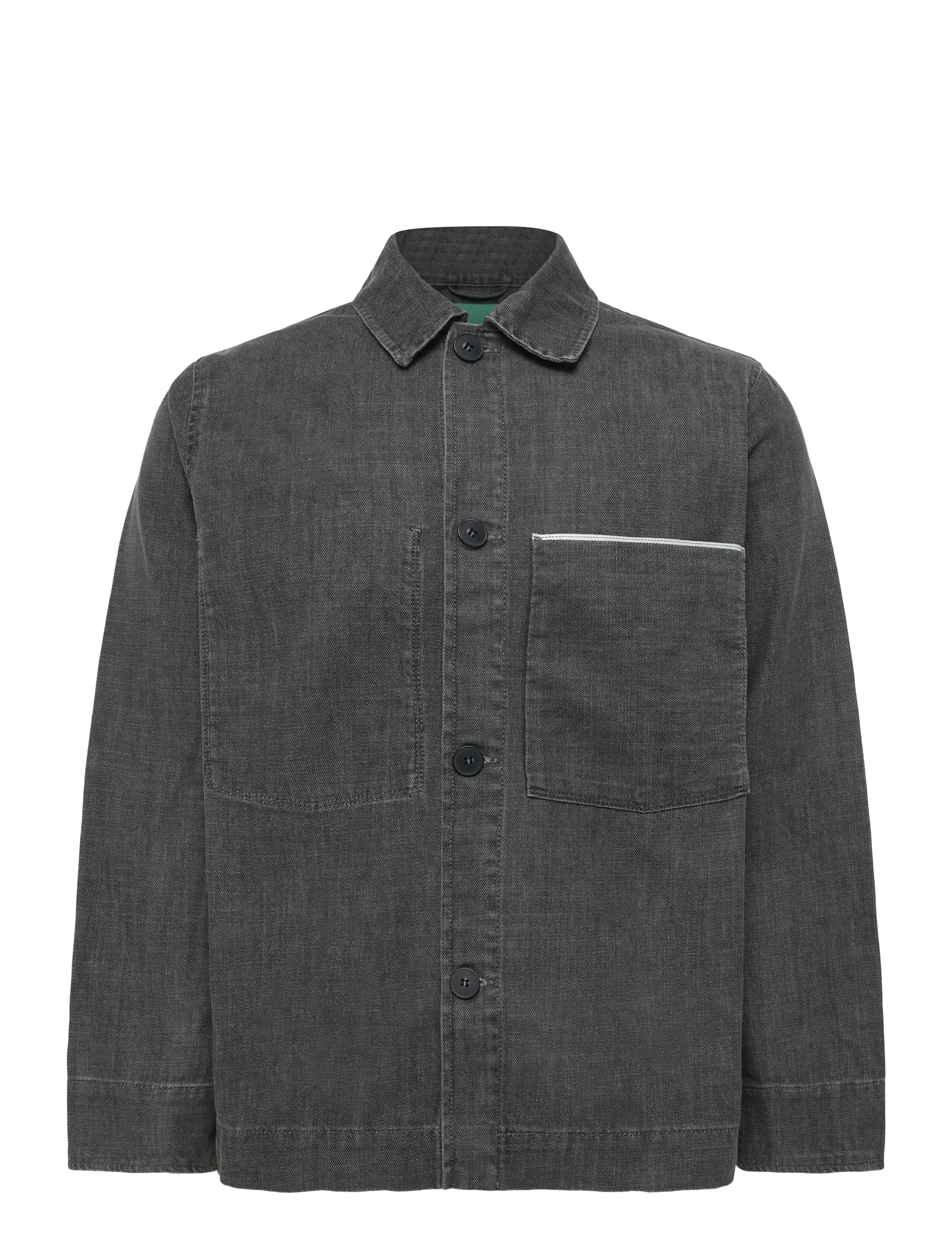 ANNARR Anrfloki Selvedge Denim Lg Overshirt Grau - XXL - Herren