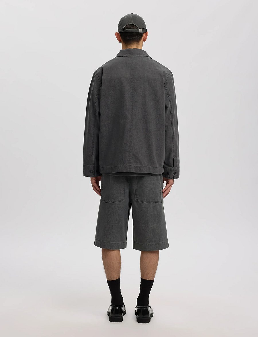 Annarr - ANRFLOKI SELVEDGE DENIM LG OVERSHIRT - light grey denim - 3