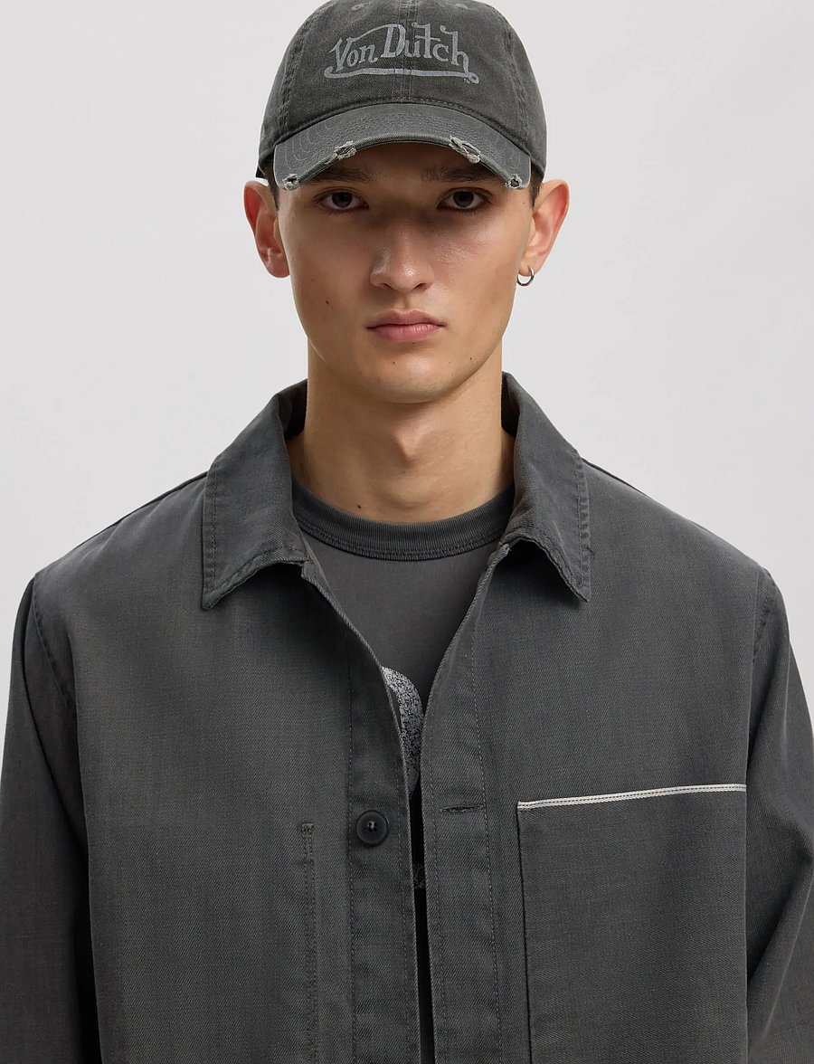 Annarr - ANRFLOKI SELVEDGE DENIM LG OVERSHIRT - light grey denim - 5