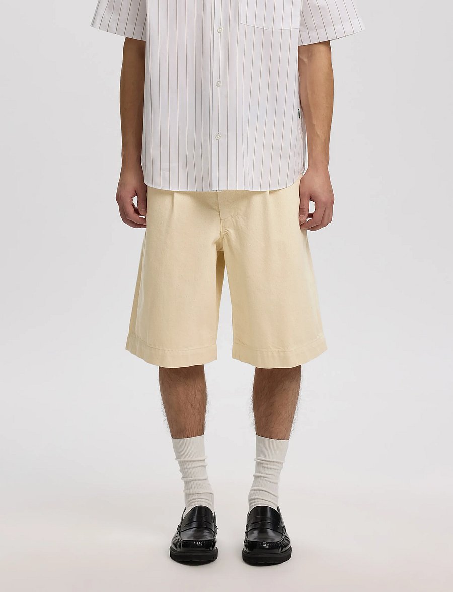 Annarr - ANRTRYGVE SELVEDGE DENIM WHITE SHORTS - white denim - 0