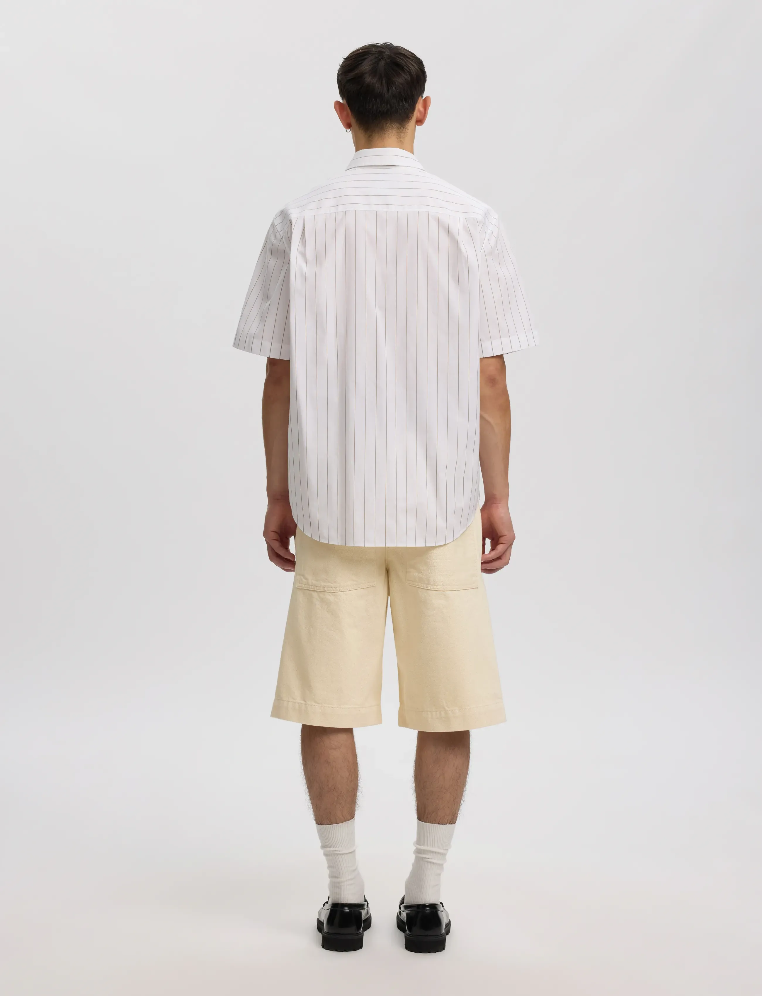 Annarr - ANRTRYGVE SELVEDGE DENIM WHITE SHORTS - white denim - 3