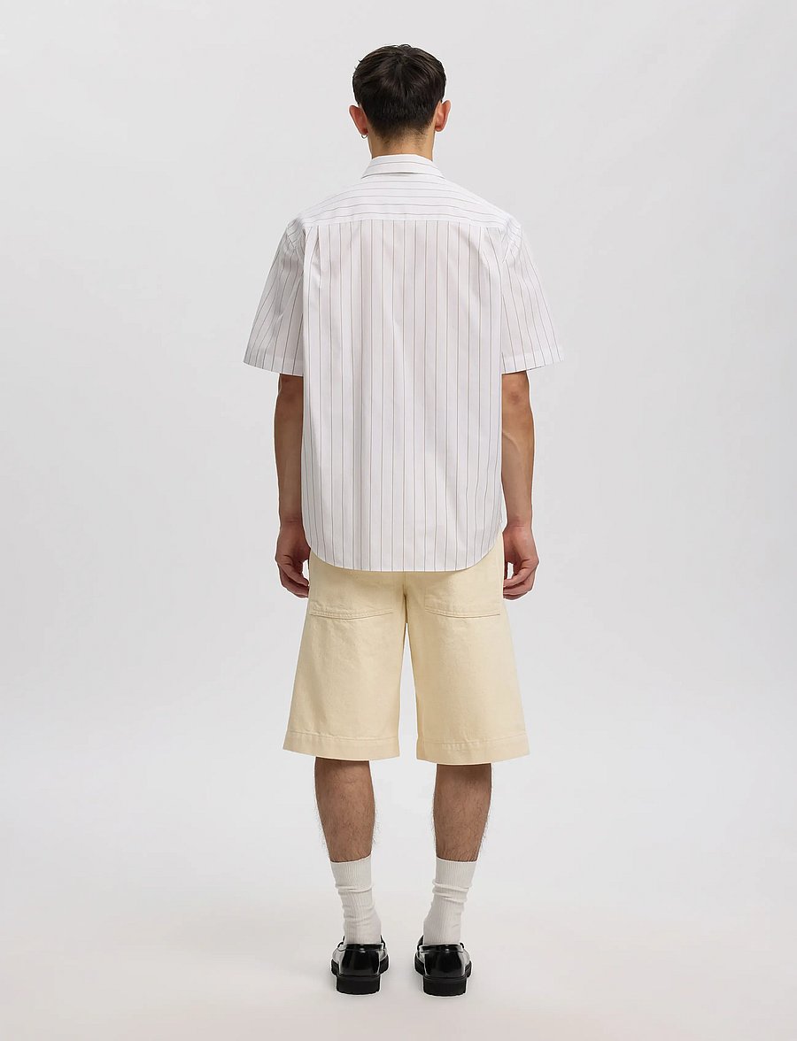 Annarr - ANRTRYGVE SELVEDGE DENIM WHITE SHORTS - white denim - 3