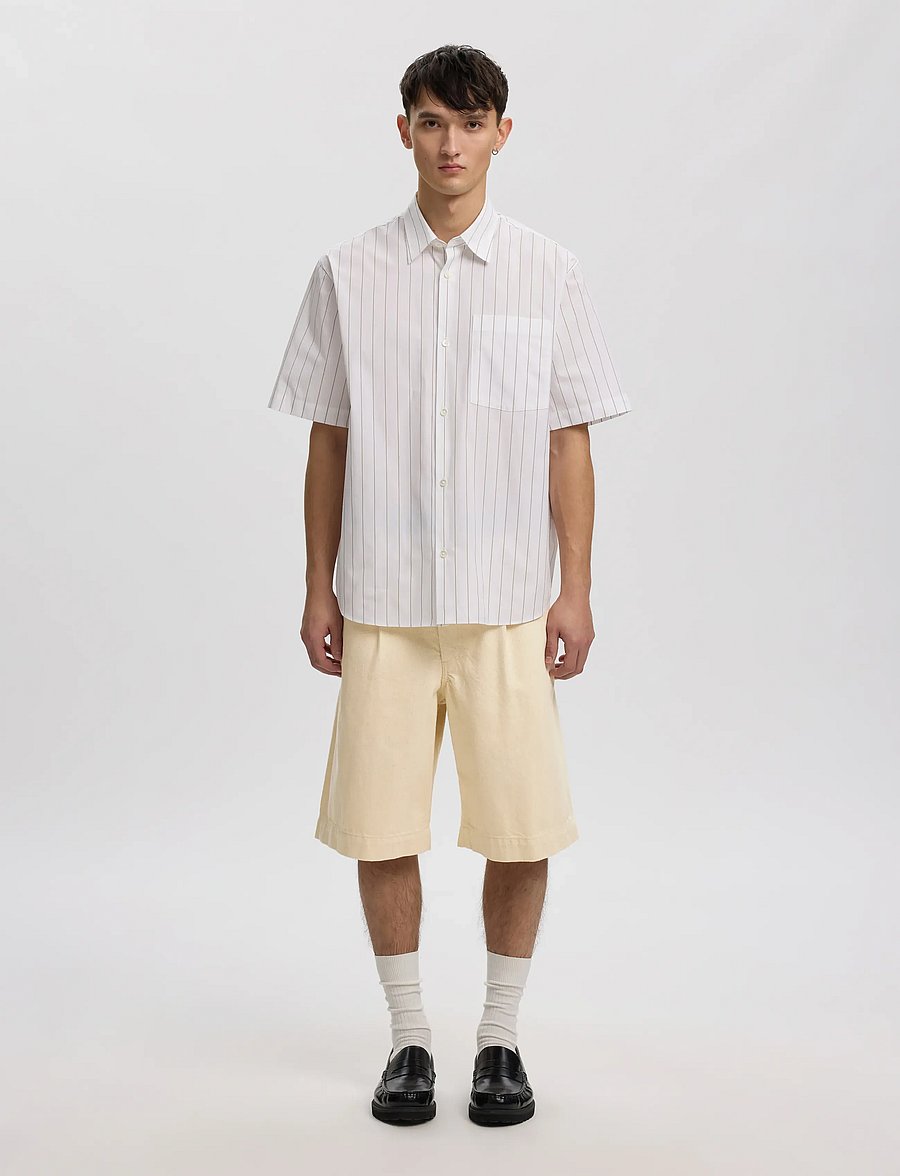 Annarr - ANRTRYGVE SELVEDGE DENIM WHITE SHORTS - white denim - 4