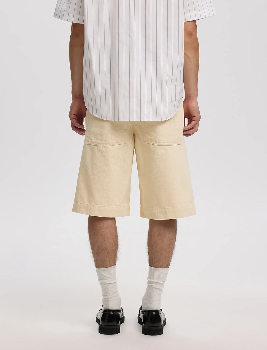 Annarr - ANRTRYGVE SELVEDGE DENIM WHITE SHORTS - white denim - 5