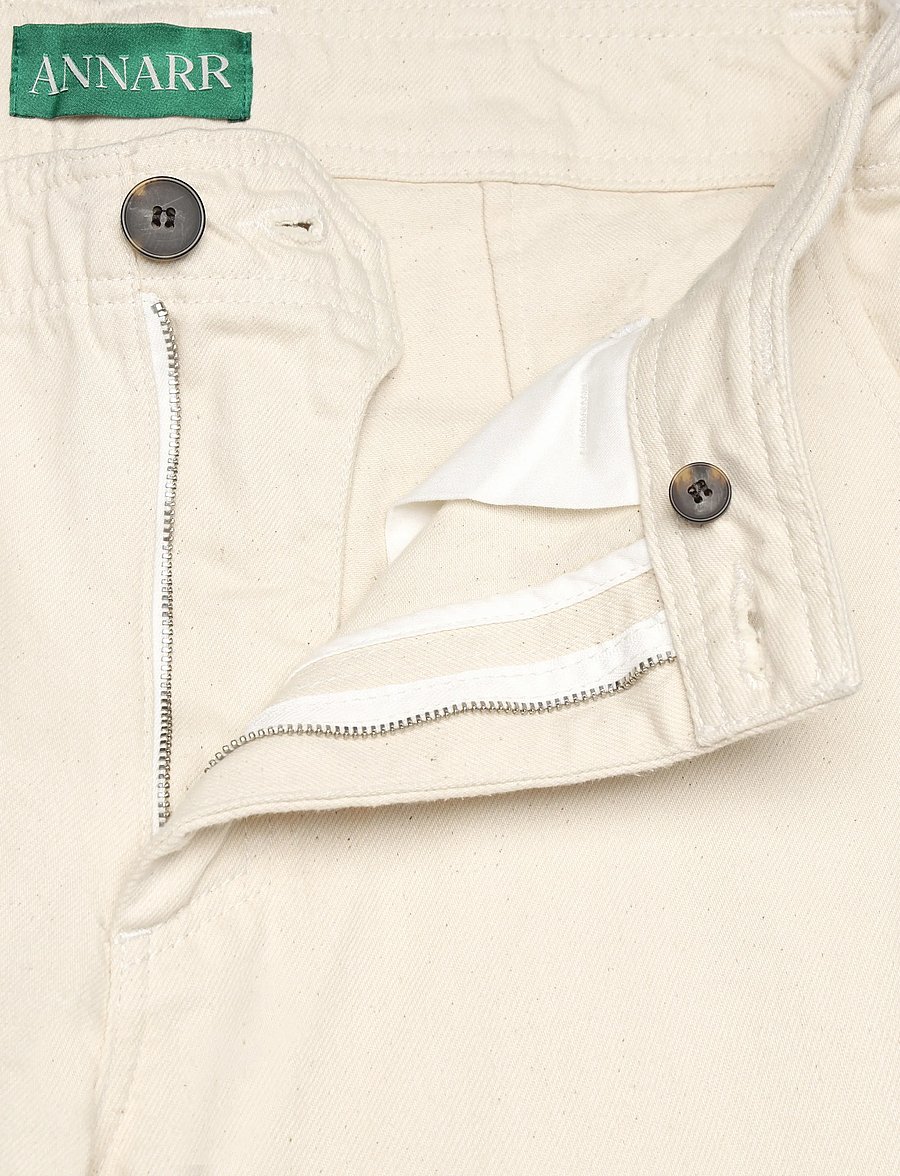 Annarr - ANRTRYGVE SELVEDGE DENIM WHITE JEANS - white denim - 3