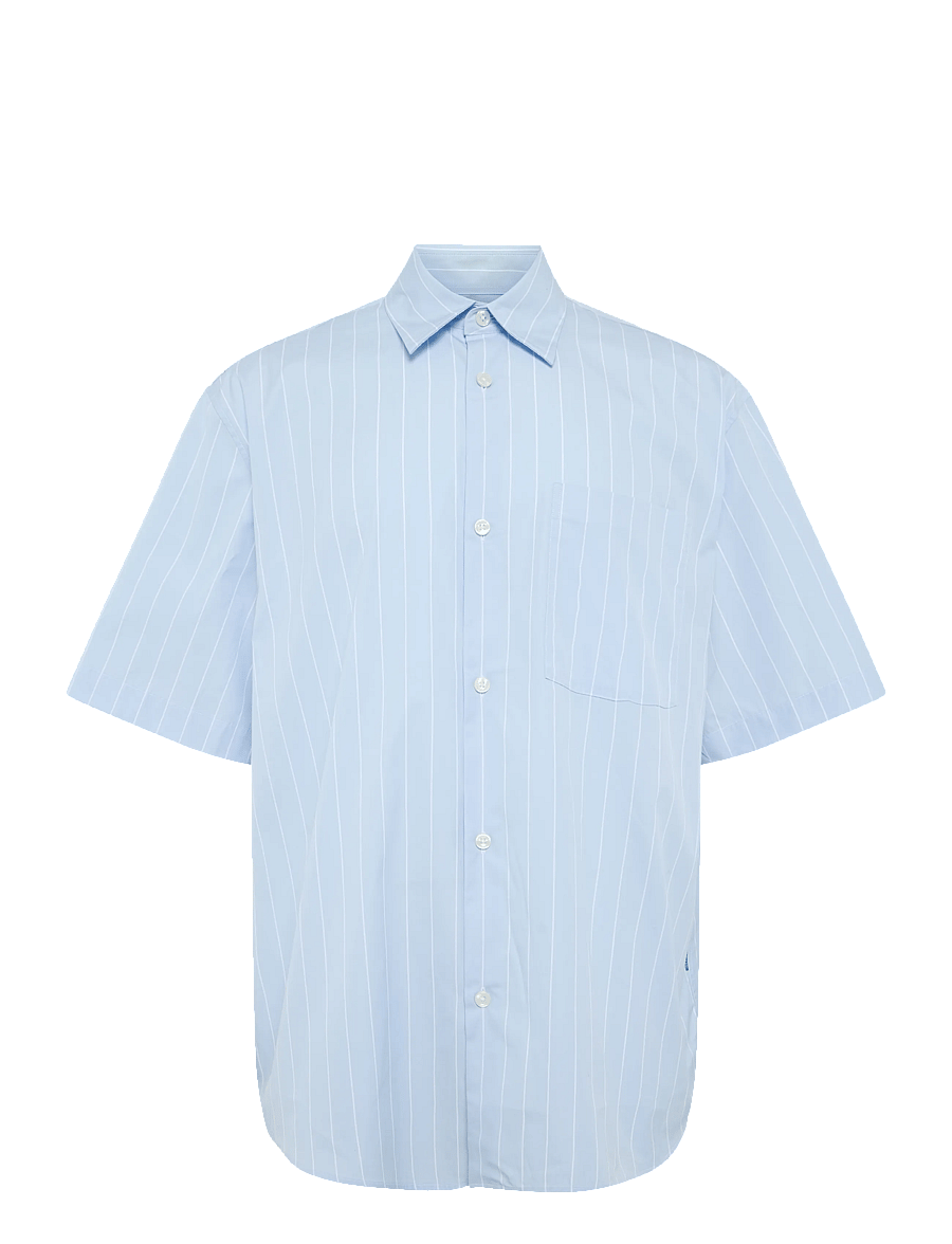 Annarr - ANRASLUND CLASSIC STRIPE SS SHIRT - kortærmede skjorter - cashmere blue - 1