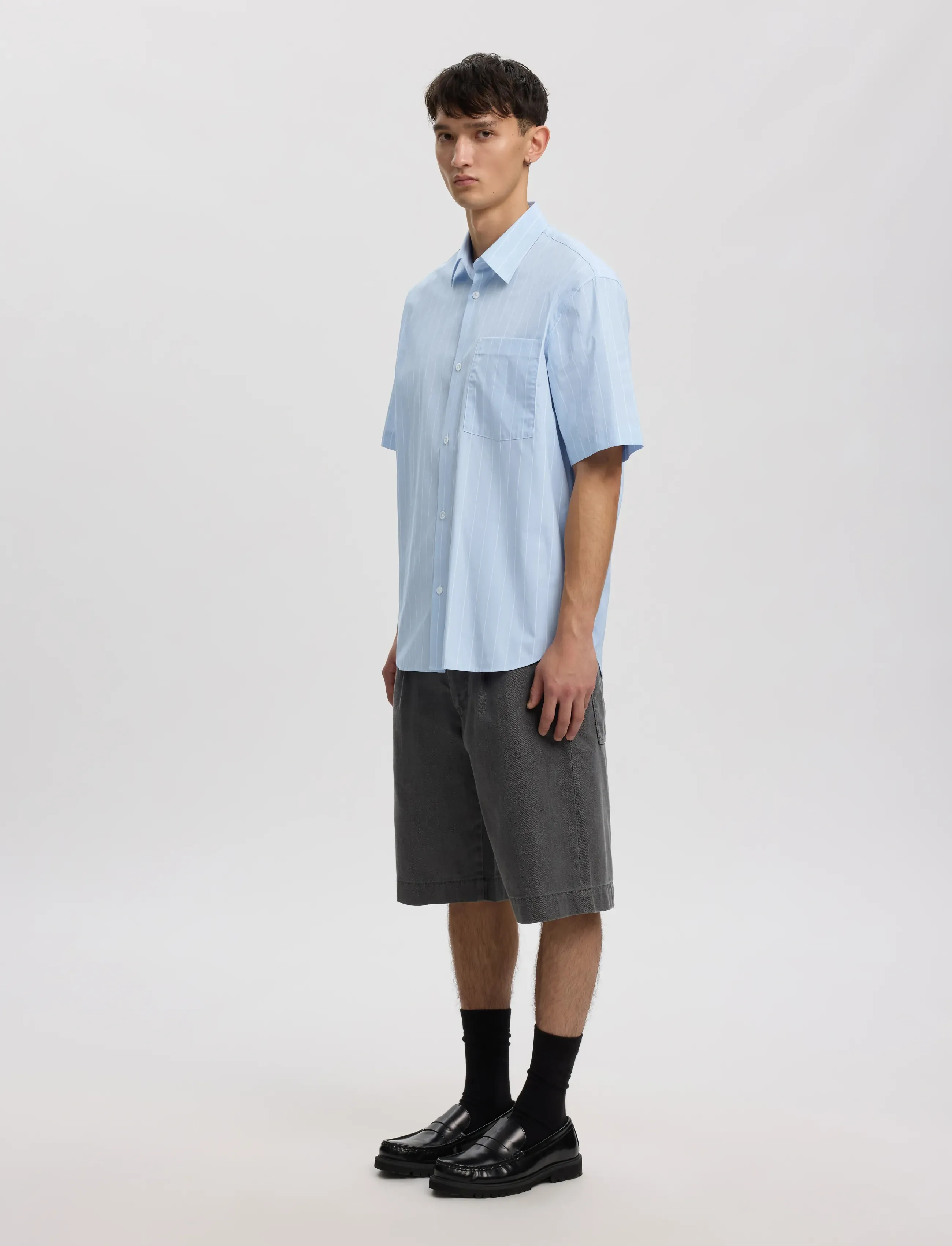 ANNARR Anraslund Classic Stripe Ss Shirt kortärmade skjortor herr – bild 5