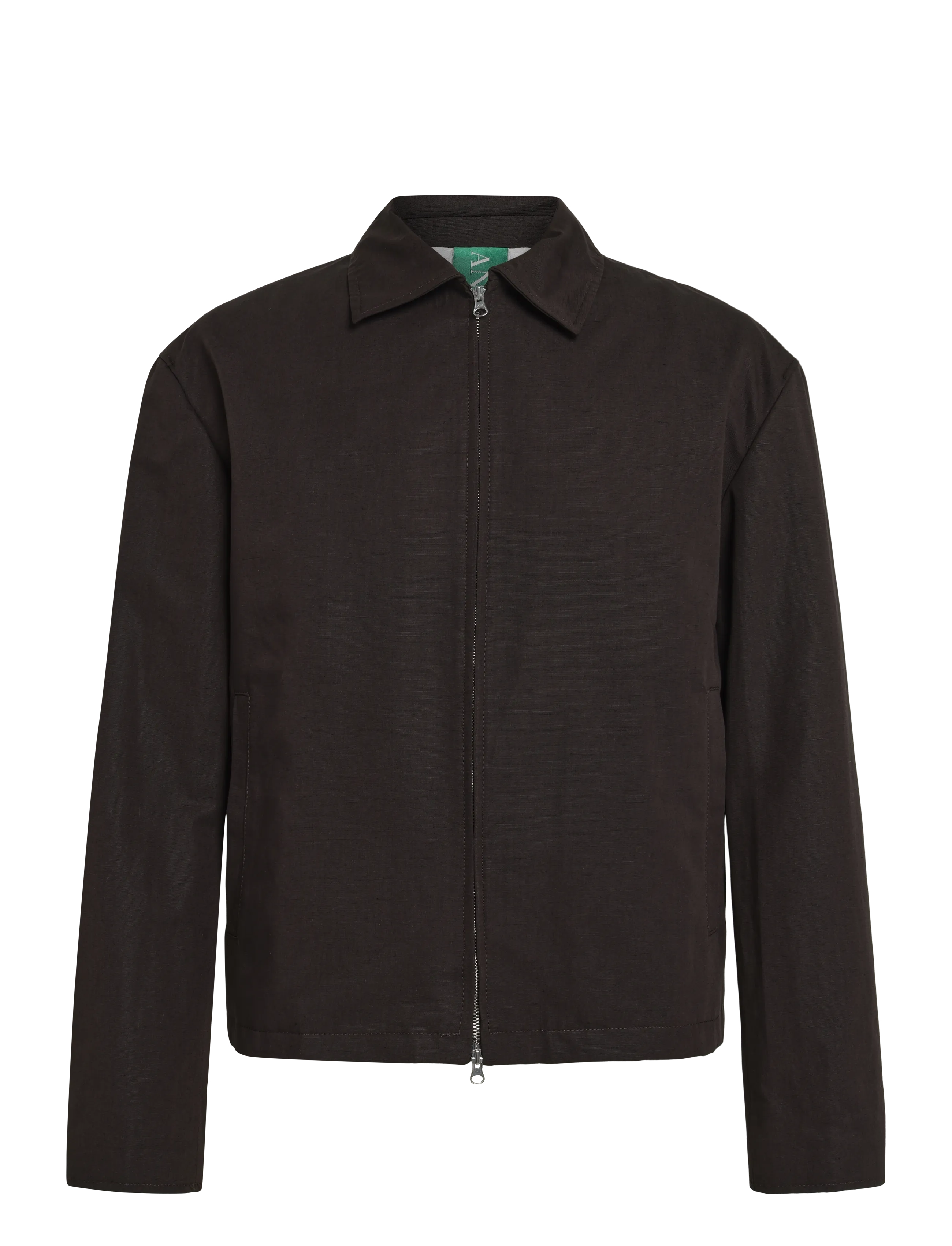 Annarr - ANRHAGEN 261 LINEN BLEND OVERSHIRT - licorice - 1