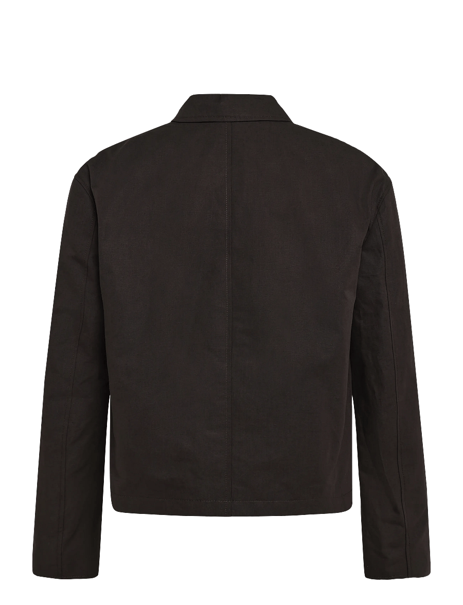 Annarr - ANRHAGEN 261 LINEN BLEND OVERSHIRT - licorice - 2