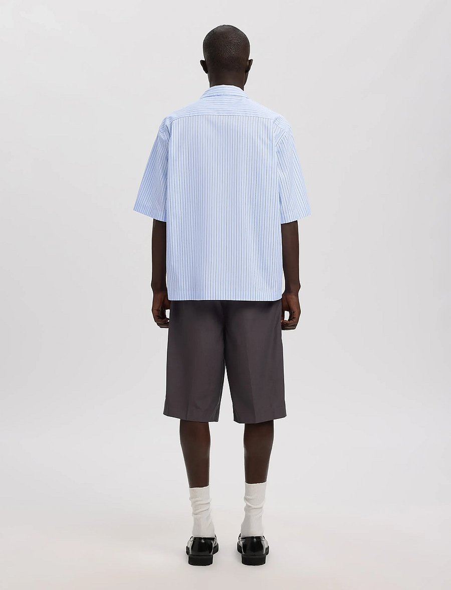 Annarr - ANRREX STRIPES SS SHIRT - gestreifte hemden - cashmere blue - 3