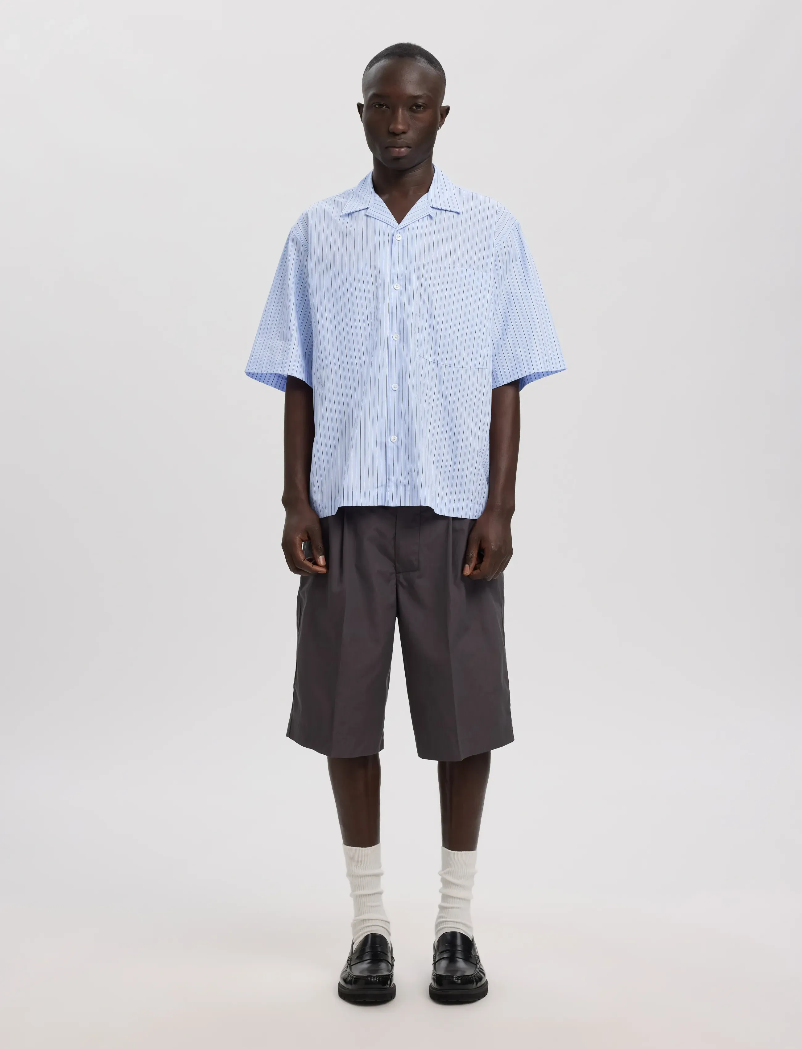 Annarr - ANRREX STRIPES SS SHIRT - cashmere blue - 4