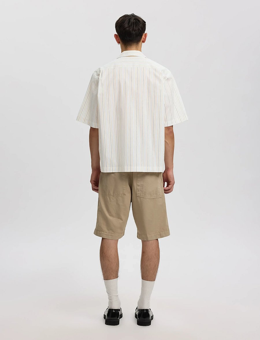 Annarr - ANRREX STRIPES SS SHIRT - gestreifte hemden - egret - 3