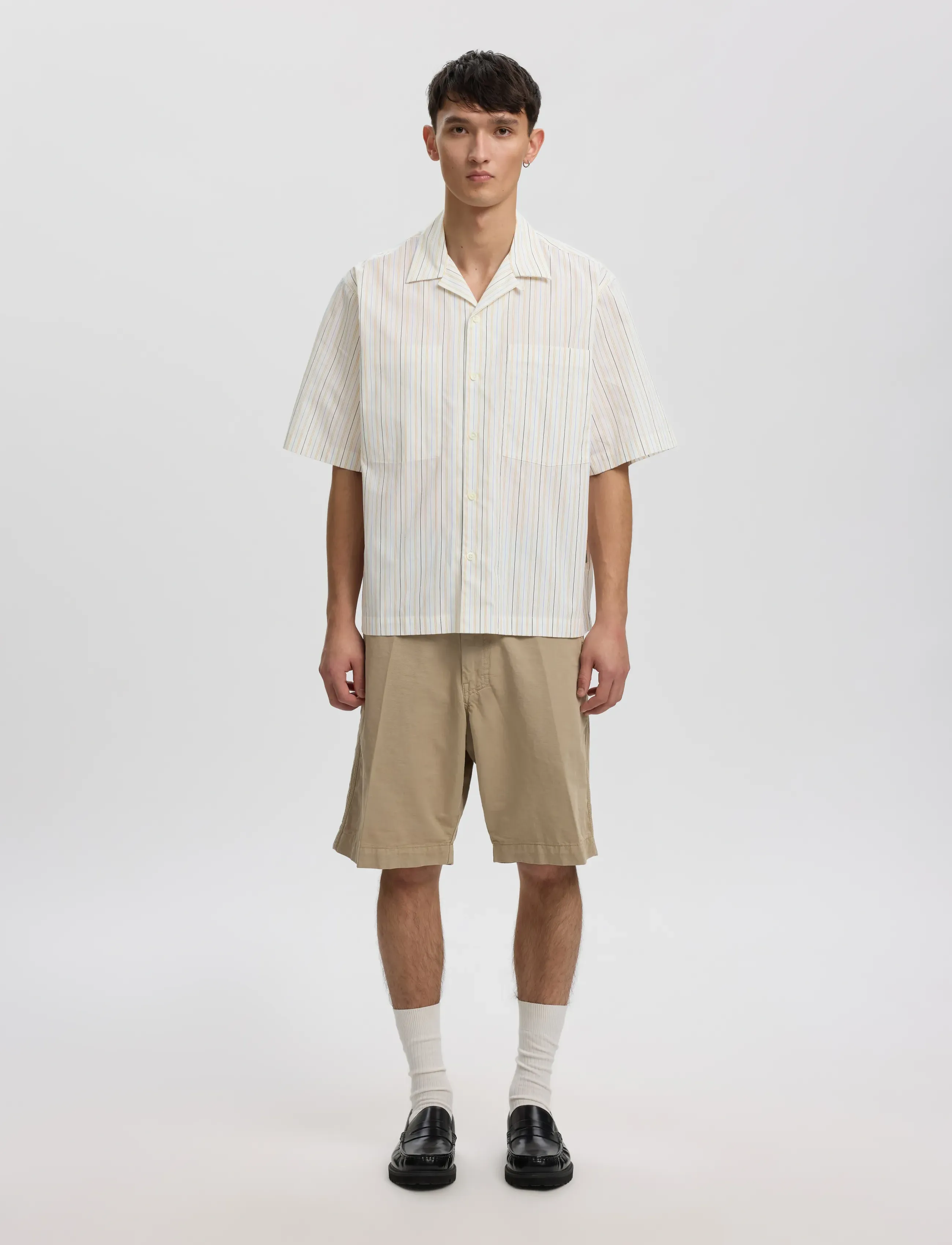 Annarr - ANRREX STRIPES SS SHIRT - egret - 4