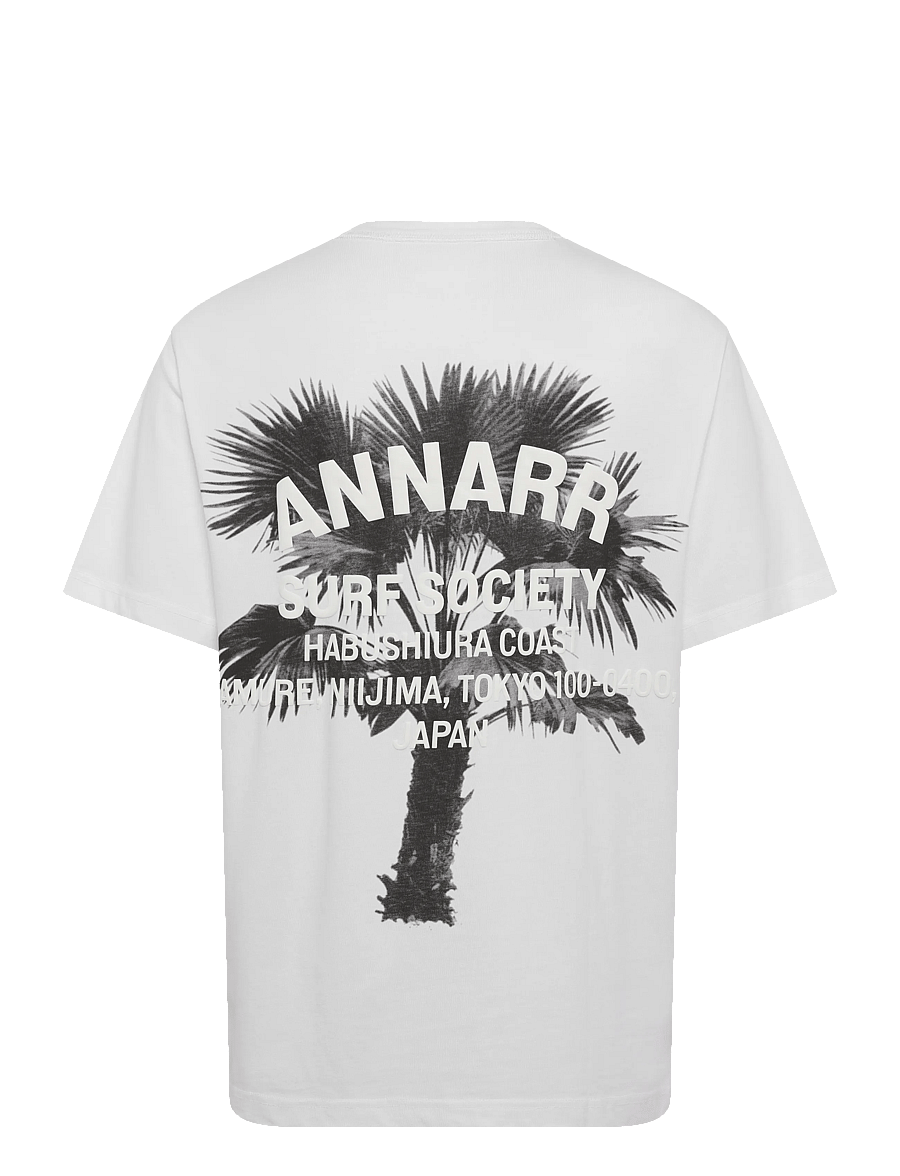 Annarr - ANRRO SURFER SS O-NECK TEE - marškinėliai trumpomis rankovėmis - brilliant white - 2