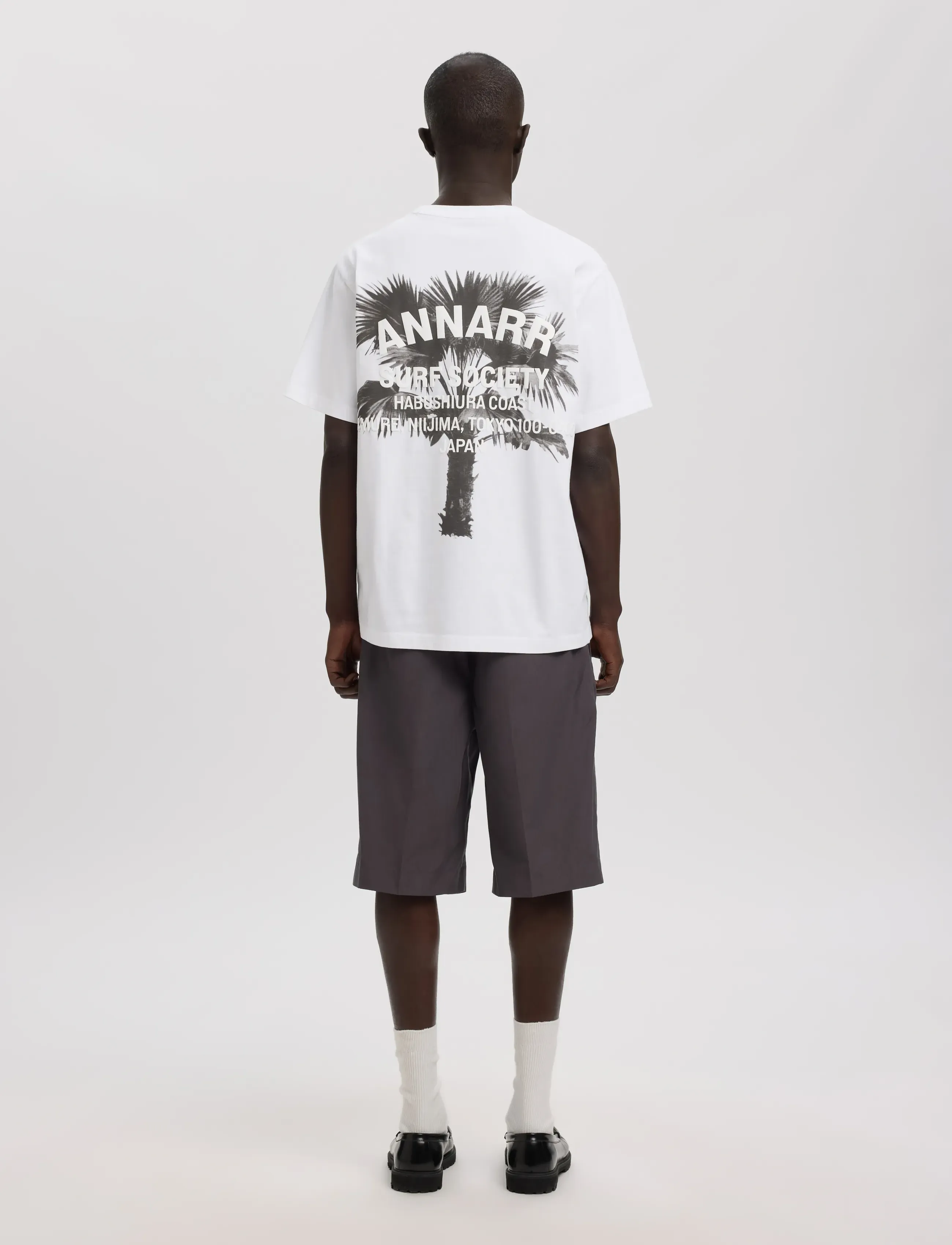 Annarr - ANRRO SURFER SS O-NECK TEE - kortärmade t-shirts - brilliant white - 4