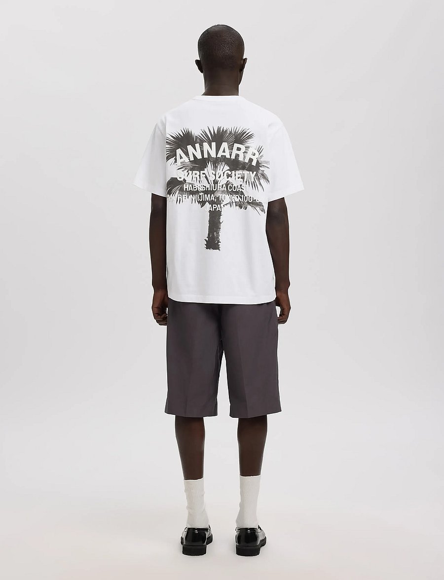 Annarr - ANRRO SURFER SS O-NECK TEE - marškinėliai trumpomis rankovėmis - brilliant white - 4