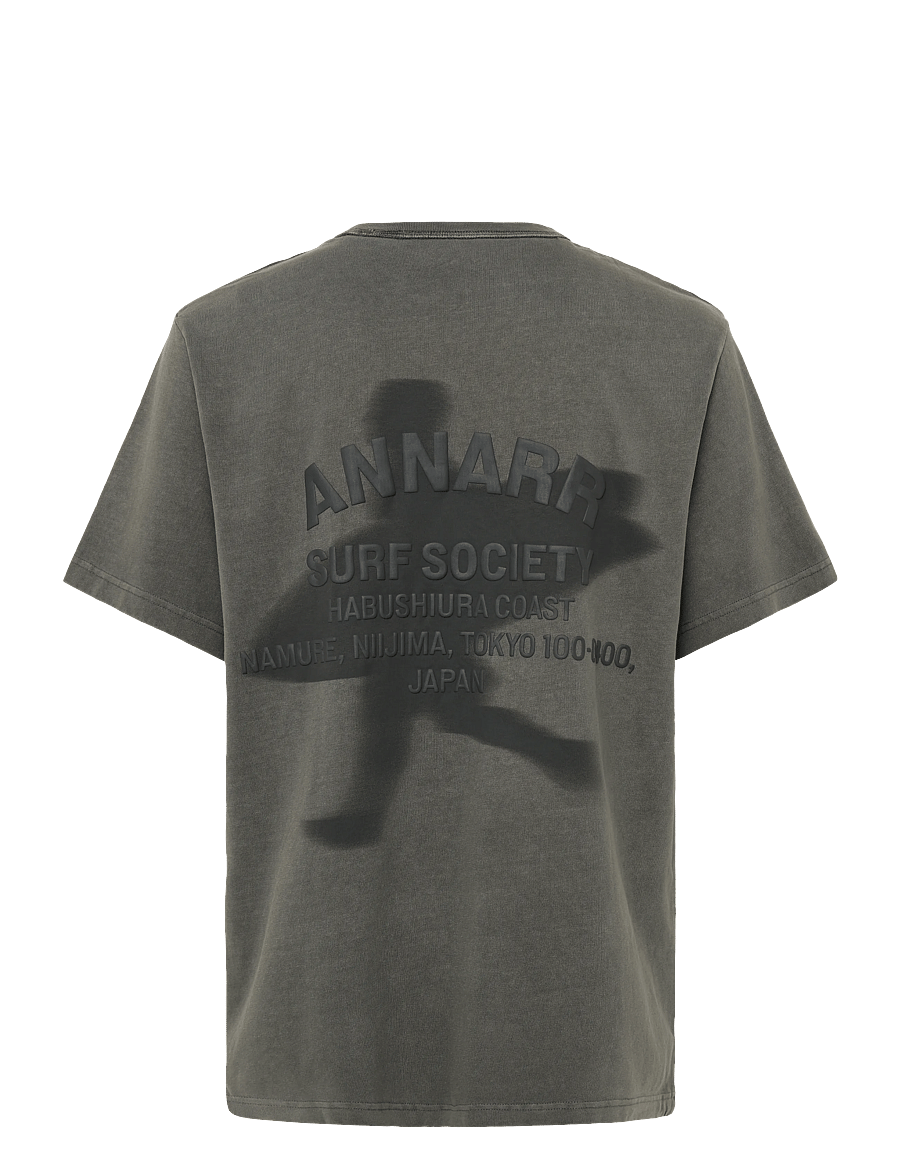Annarr - ANRRO SURFER SS O-NECK TEE - kurzärmelige t-shirts - pewter - 2