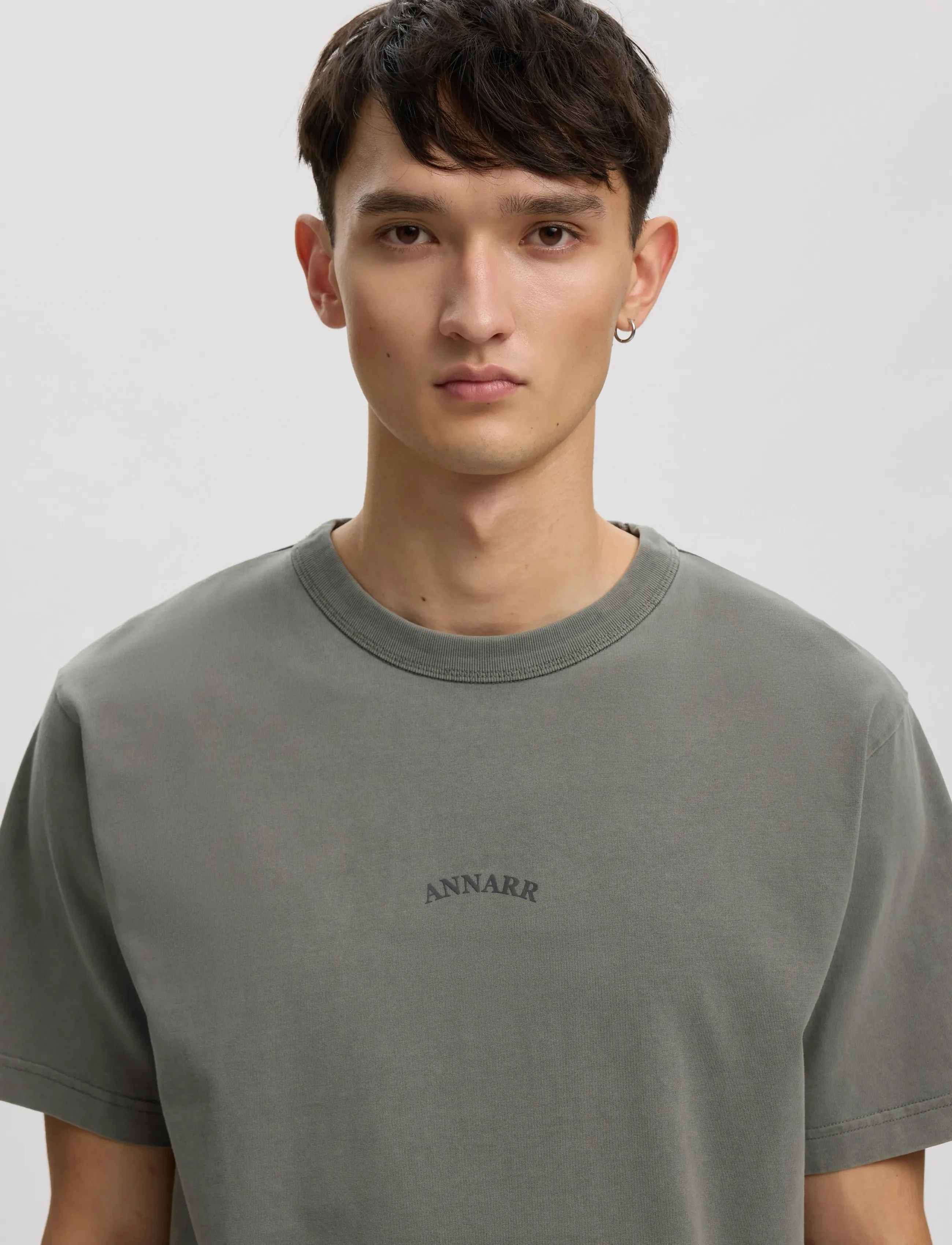 Annarr - ANRRO SURFER SS O-NECK TEE - pewter - 5