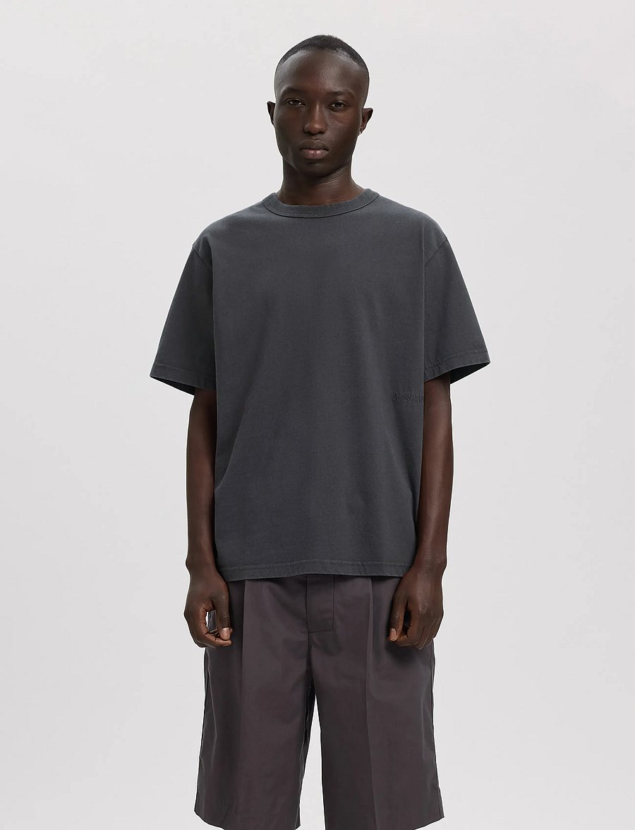 Annarr - ANRRO COAST SS O-NECK TEE - kortærmede t-shirts - forged iron - 0
