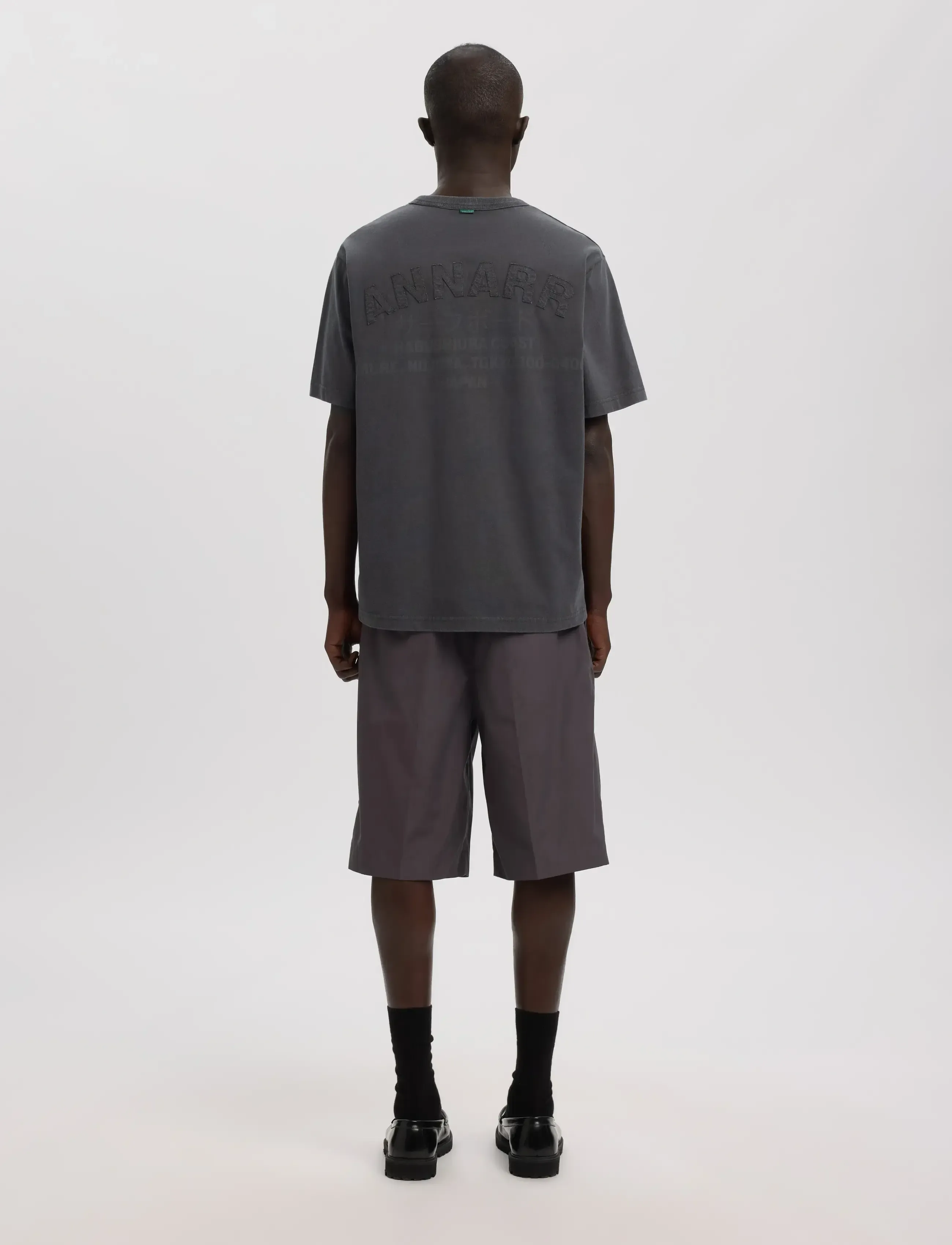 Annarr - ANRRO COAST SS O-NECK TEE - forged iron - 3