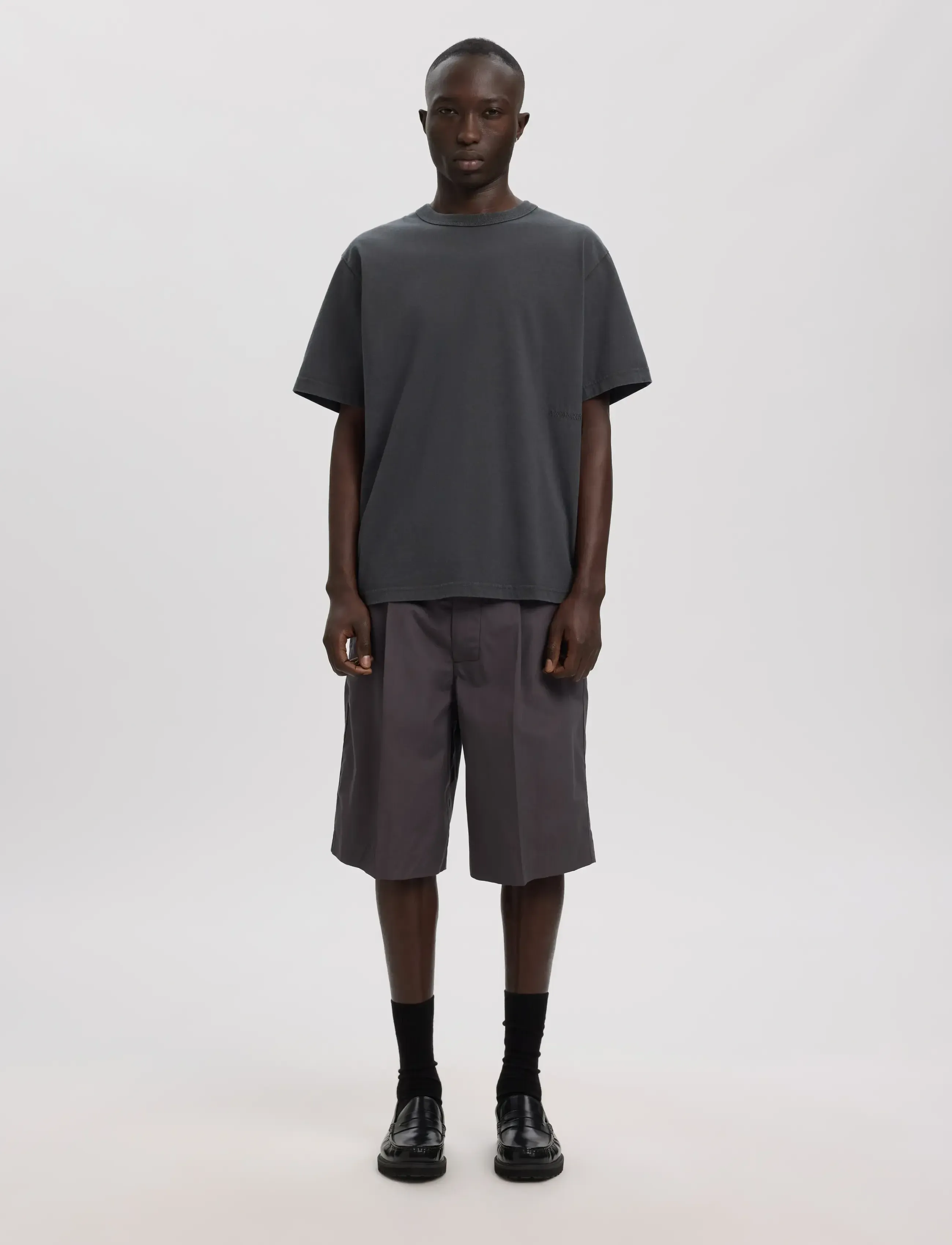 Annarr - ANRRO COAST SS O-NECK TEE - forged iron - 4