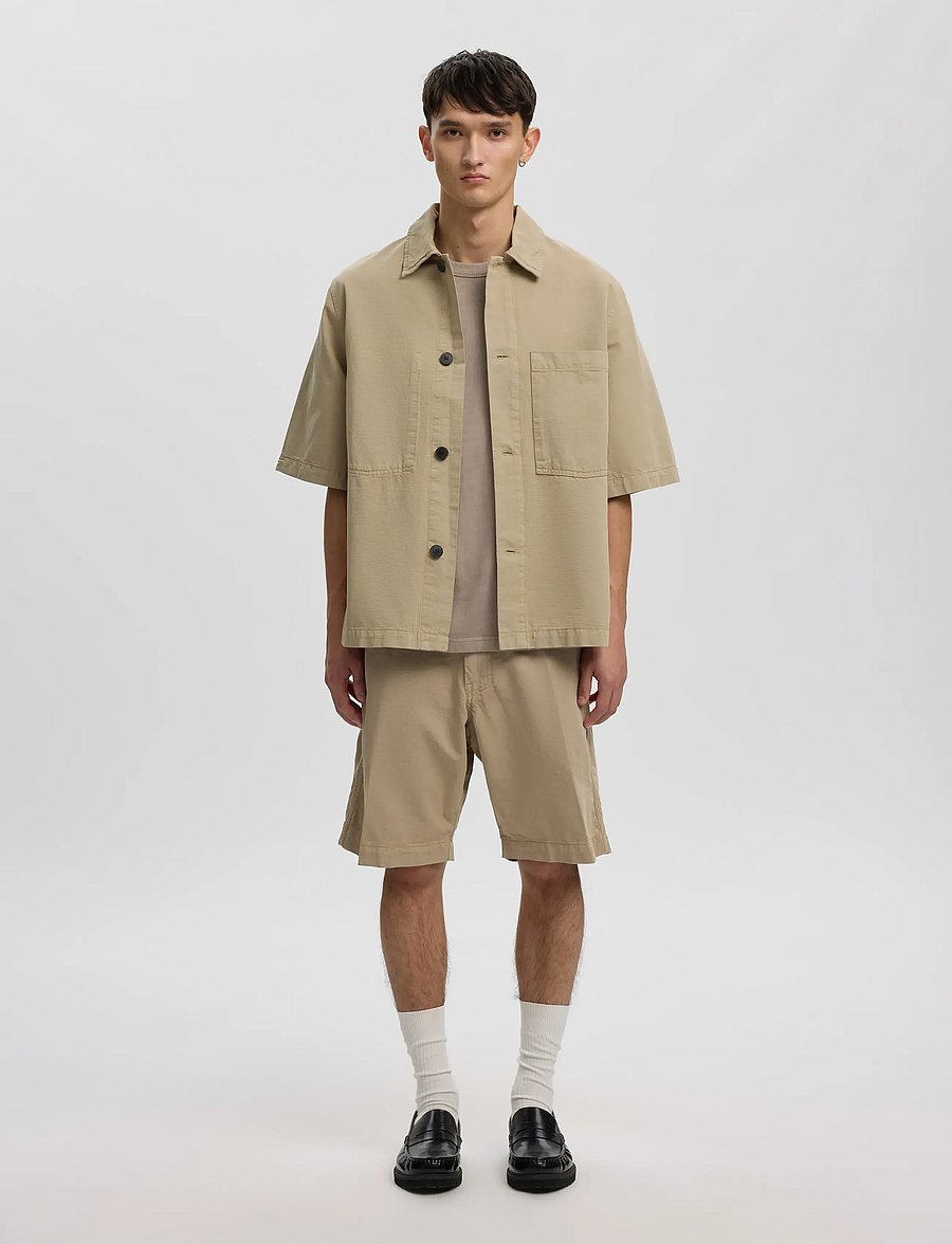 Annarr - ANREBBE OVERSHIRT SS - kortermede skjorter - weathered teak - 4