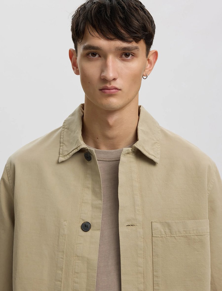 Annarr - ANREBBE OVERSHIRT SS - kortermede skjorter - weathered teak - 5
