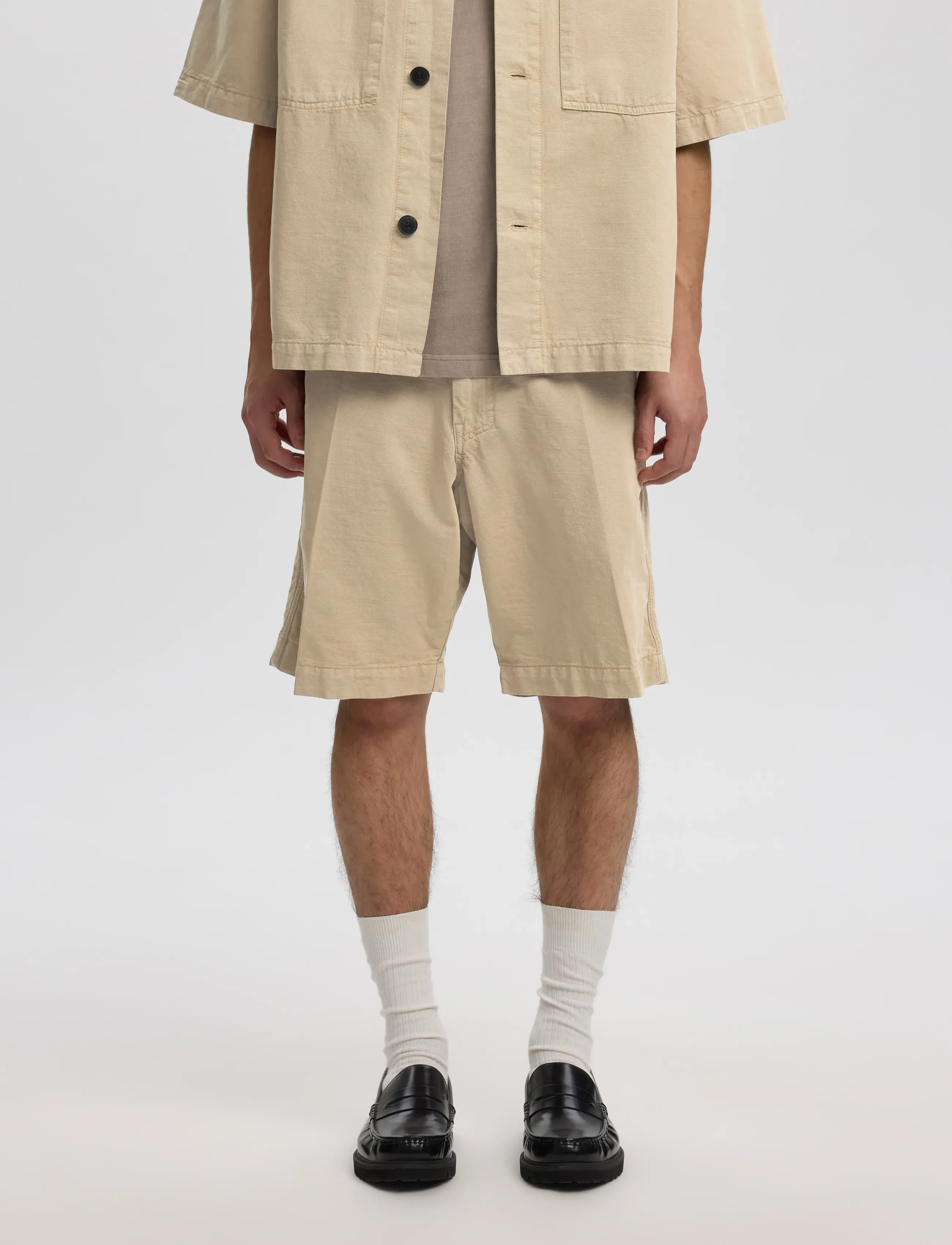 Annarr Anrebbe Shorts, Mænd, Fritidsshorts, Beige, Str: XXL