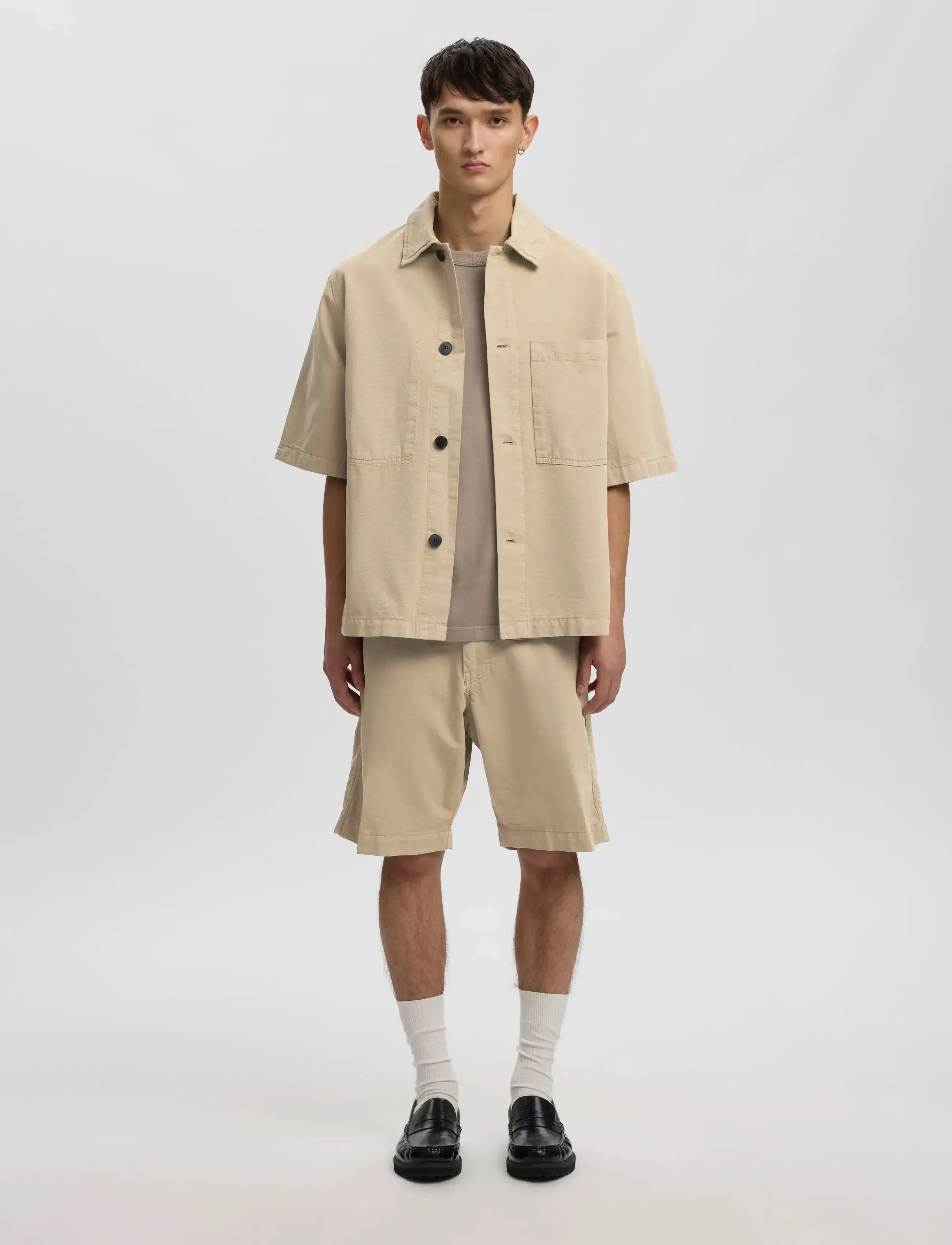 Annarr - ANREBBE SHORTS - weathered teak - 4