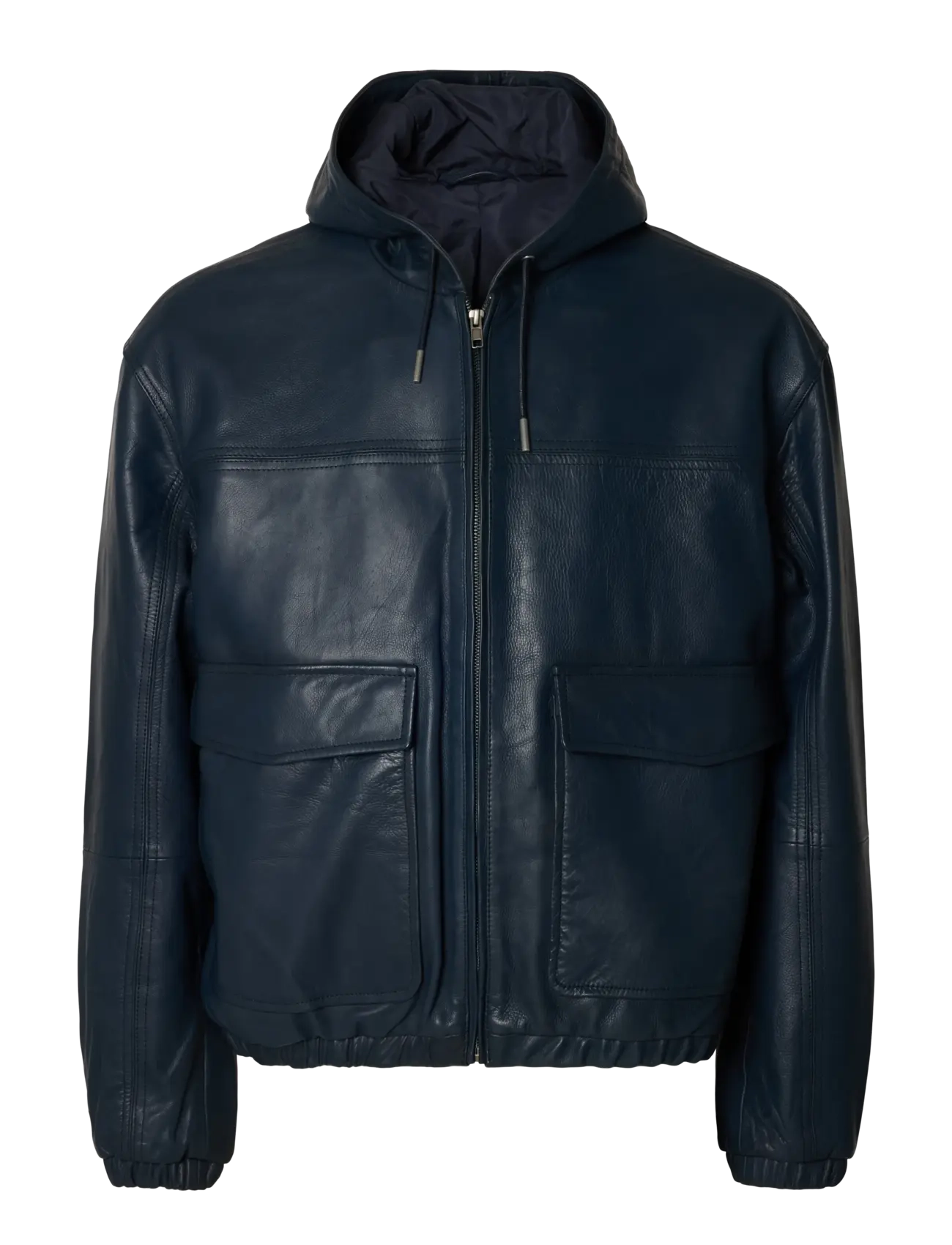 Annarr ANRATKINS LEATHER BOMBER - Kleidung - SKY CAPTAIN / navy