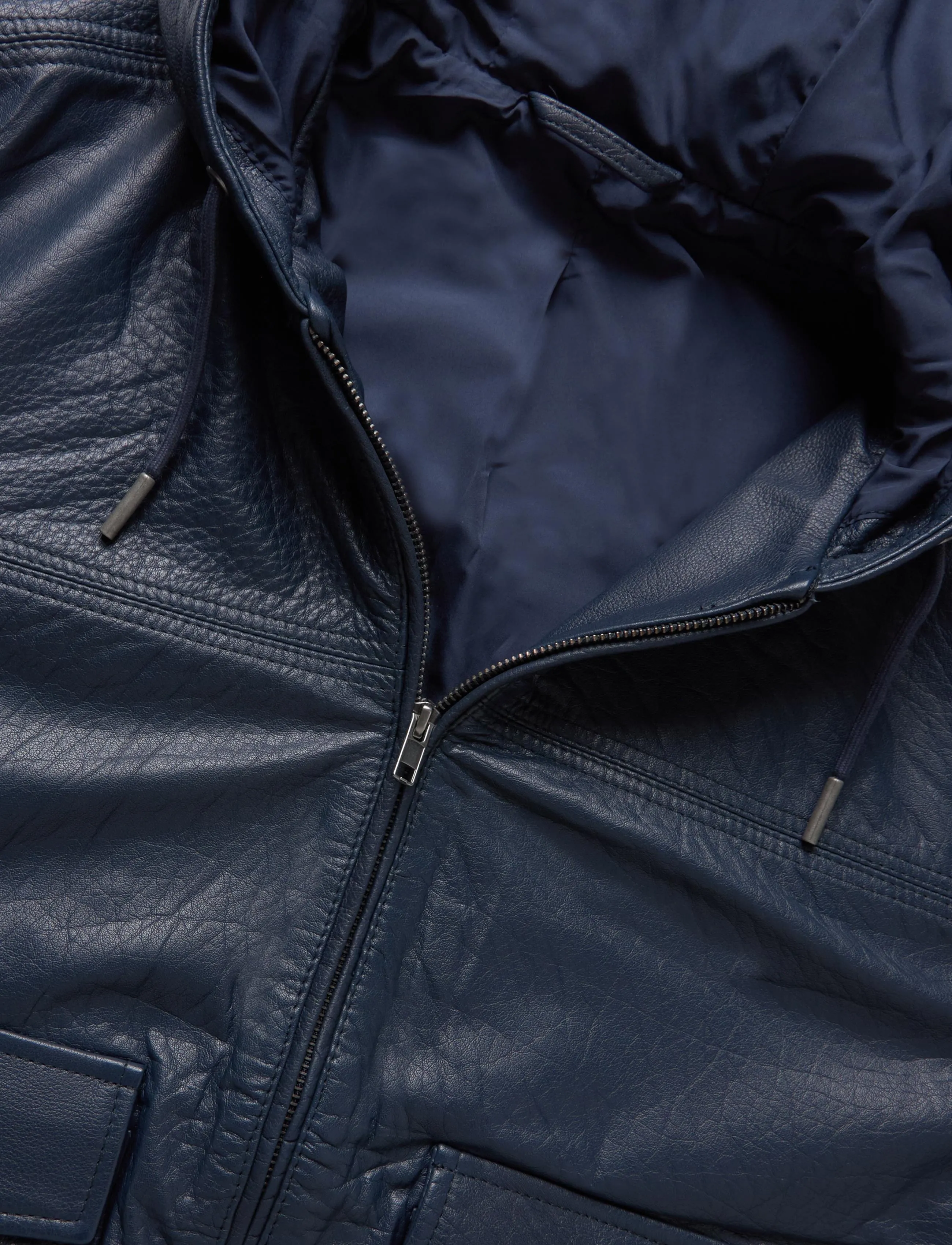 Annarr - ANRATKINS LEATHER BOMBER - sügisjakid - sky captain - 2