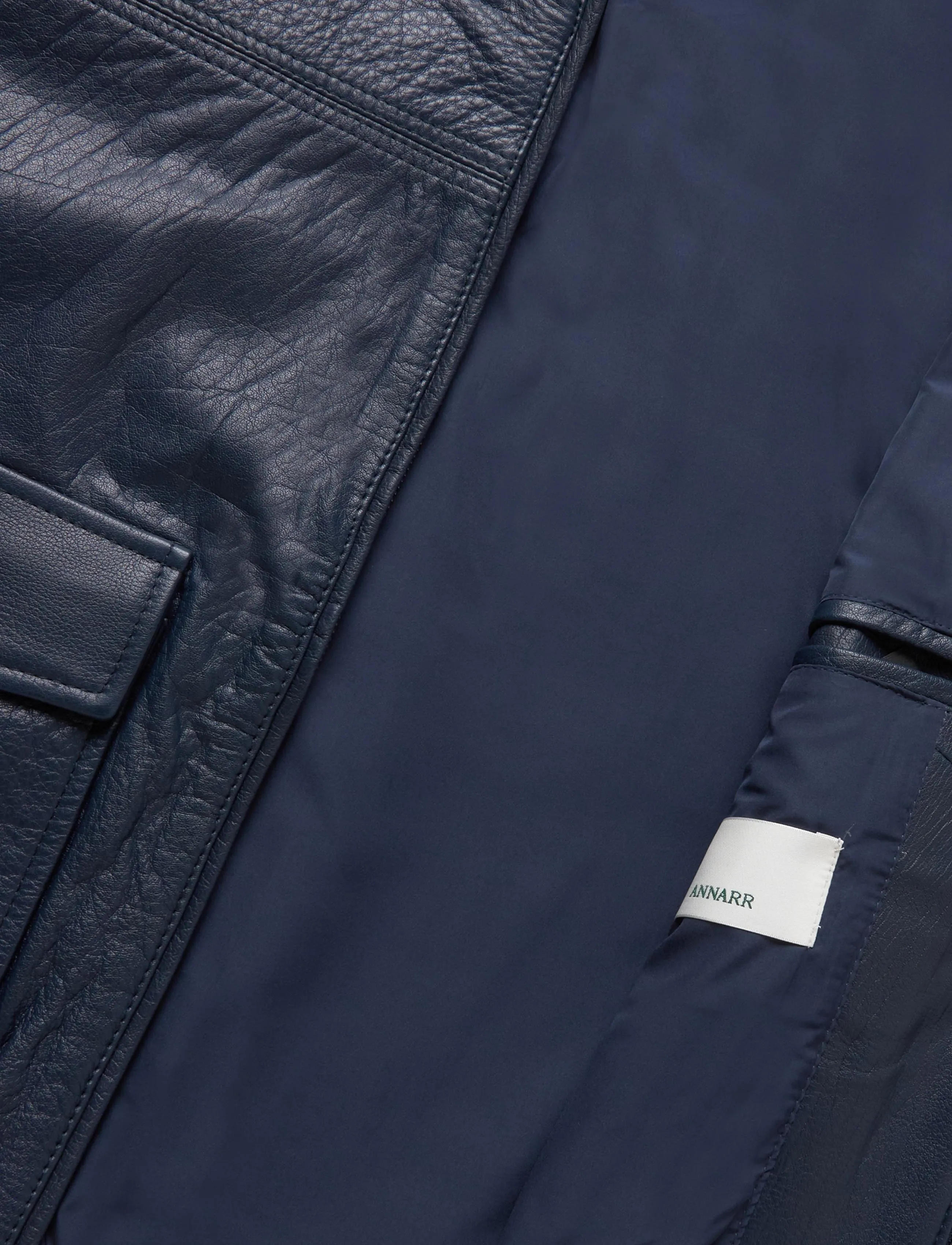 Annarr - ANRATKINS LEATHER BOMBER - sügisjakid - sky captain - 4
