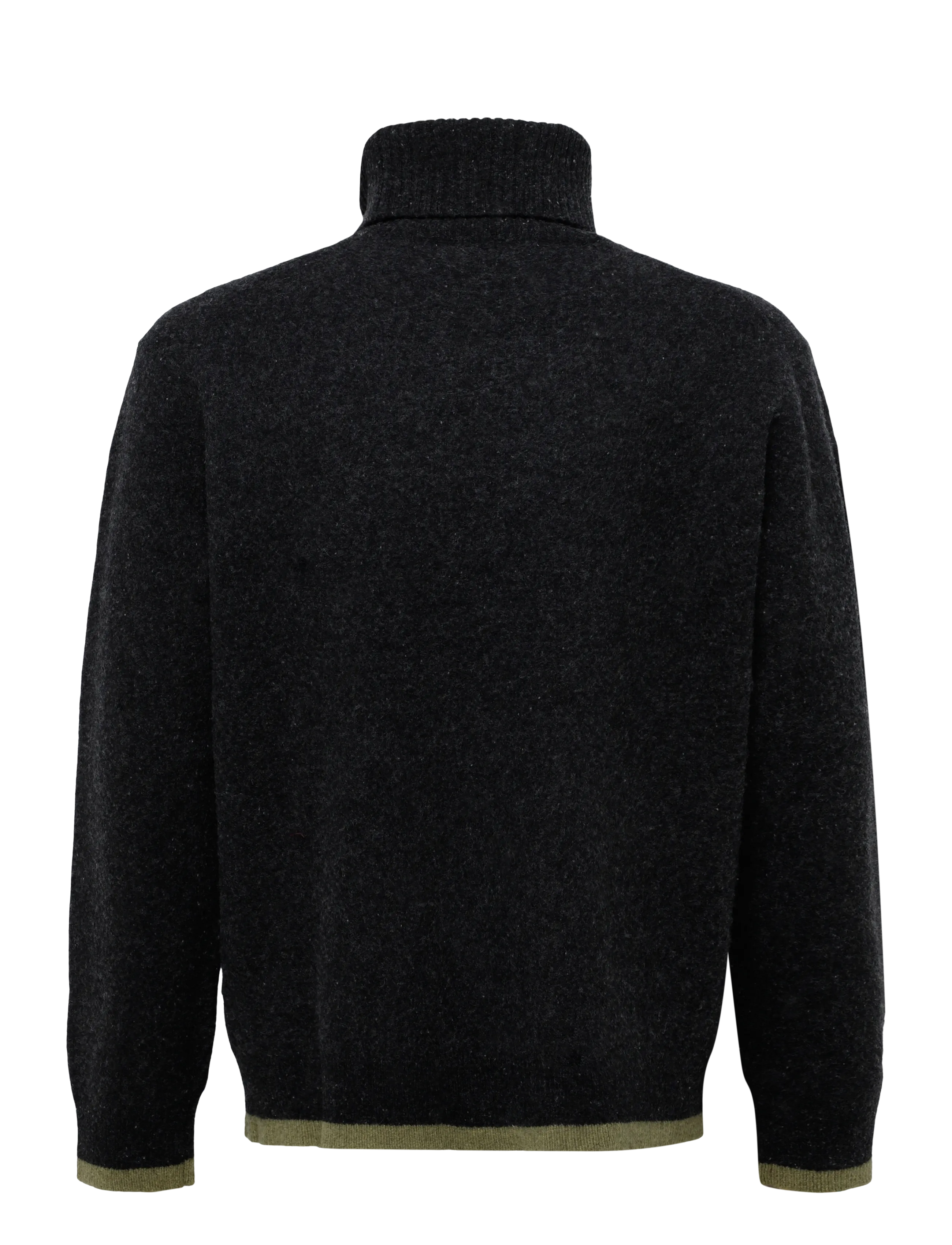 Annarr - ANRSEBASTIAN LS KNIT ROLL NECK - dark grey melange - 1