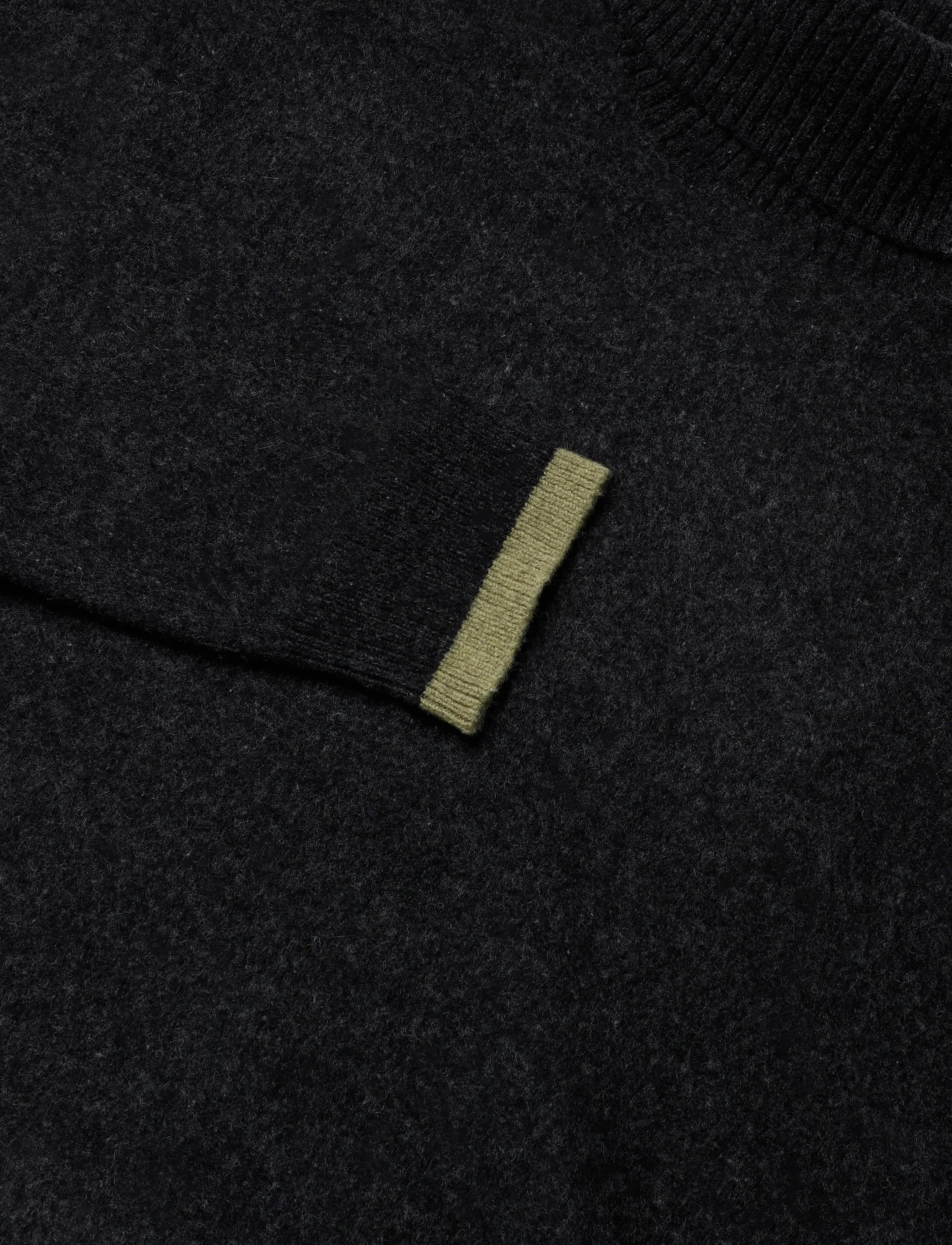 Annarr - ANRSEBASTIAN LS KNIT ROLL NECK - dark grey melange - 2