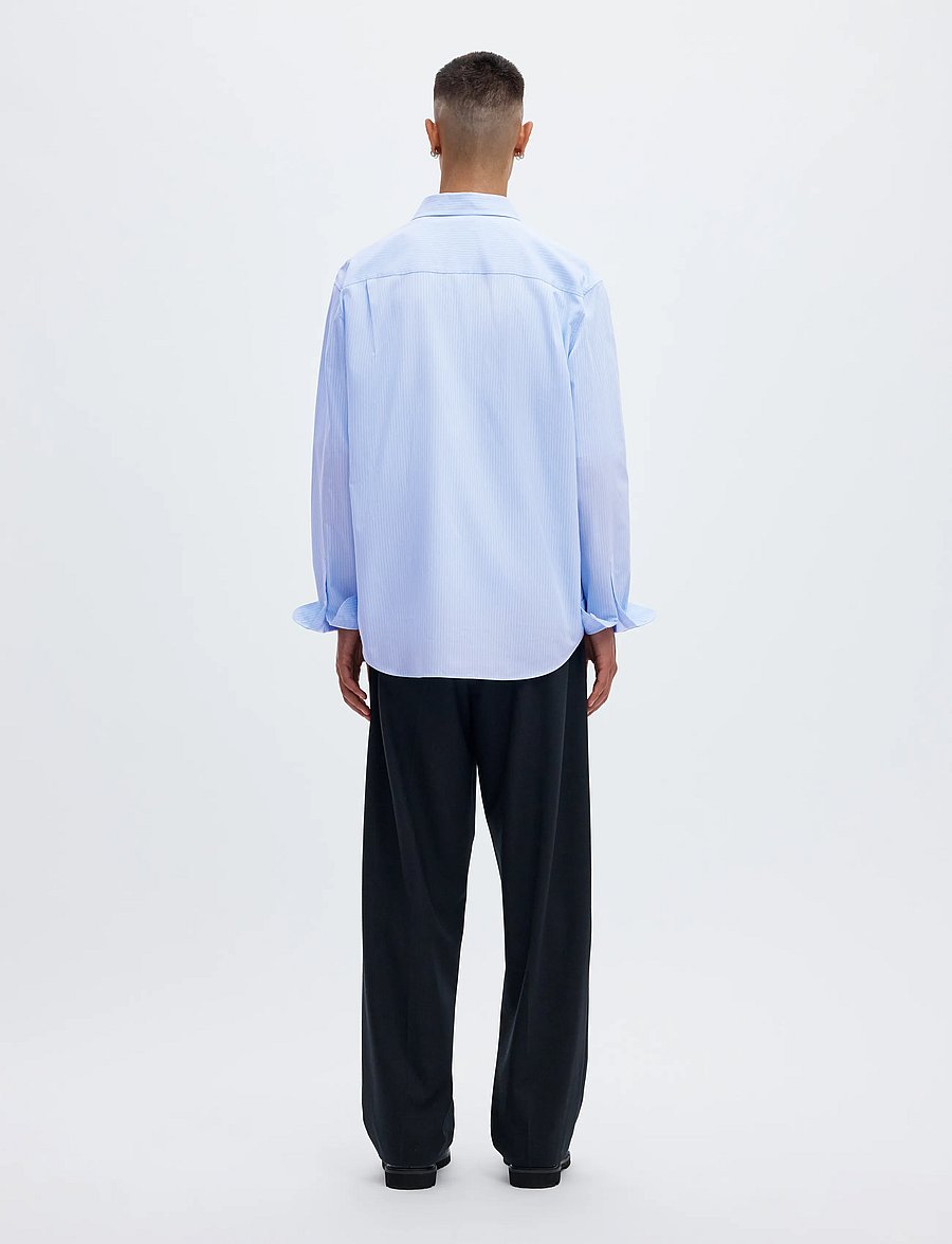 Annarr - ANRASLUND STRIPED POPLIN LS SHIRT - casual hemden - cashmere blue - 3