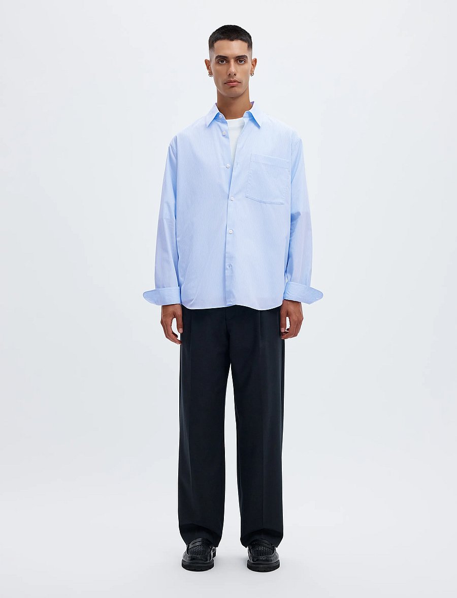 Annarr - ANRASLUND STRIPED POPLIN LS SHIRT - casual hemden - cashmere blue - 4