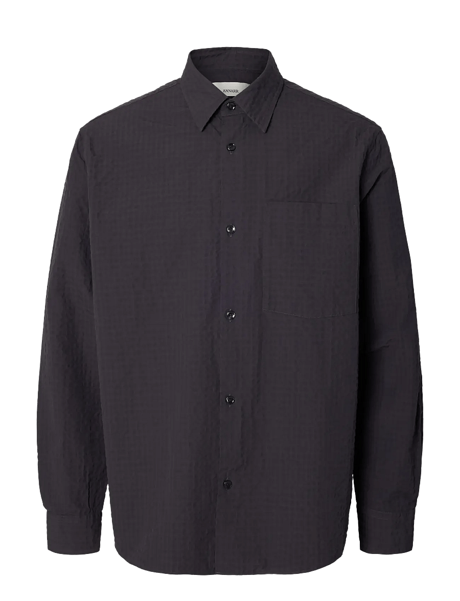 Annarr - ANRASLUND TEXTURE LS SHIRT - nine iron - 1