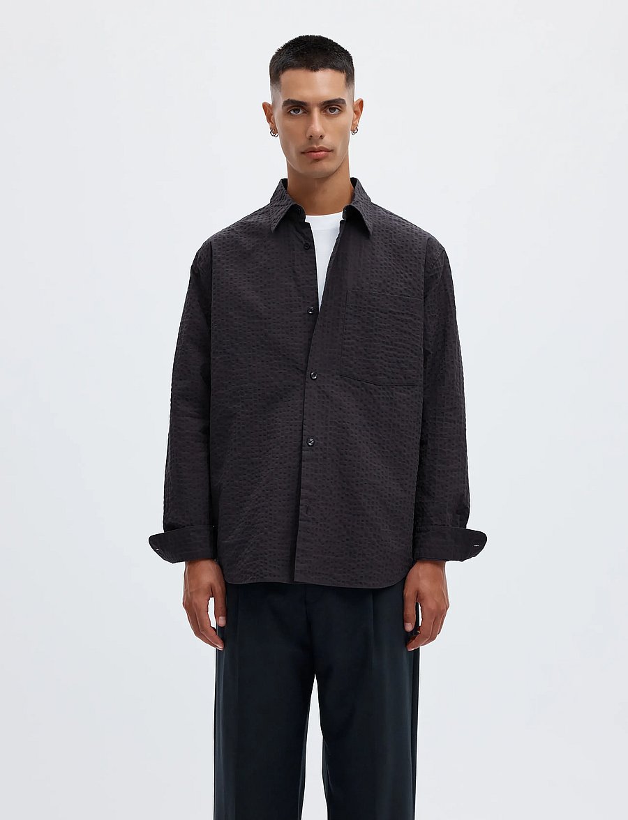 Annarr - ANRASLUND TEXTURE LS SHIRT - nine iron - 0